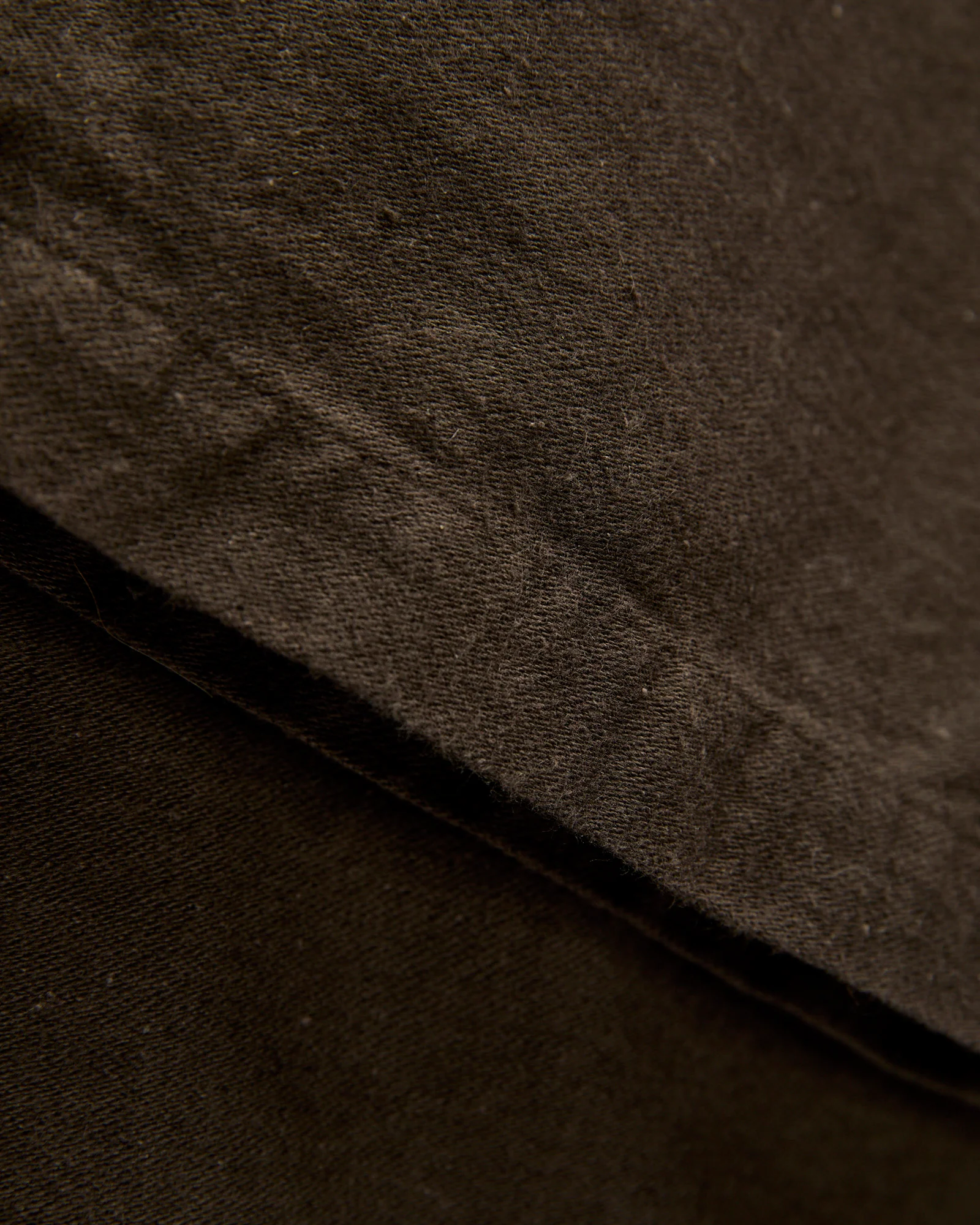 Linen Moleskin Straight Fatigue Pants in Charcoal Grey - Image 8
