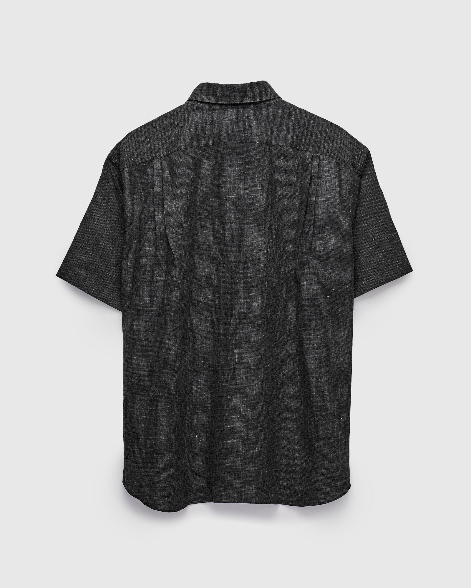 Linen SS Shirt in Black - Image 2