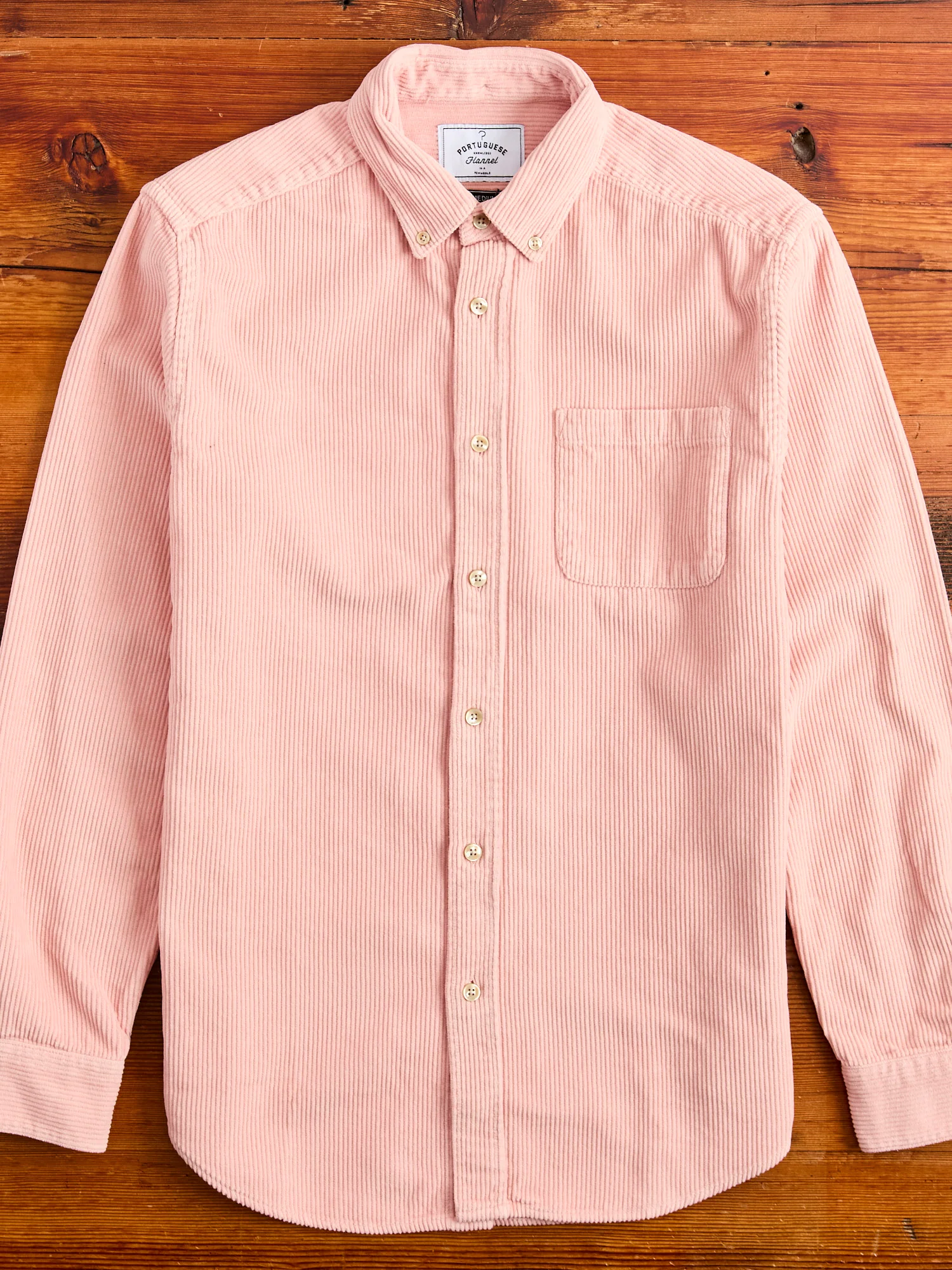 Lobo Button-Up Shirt in Old Rose