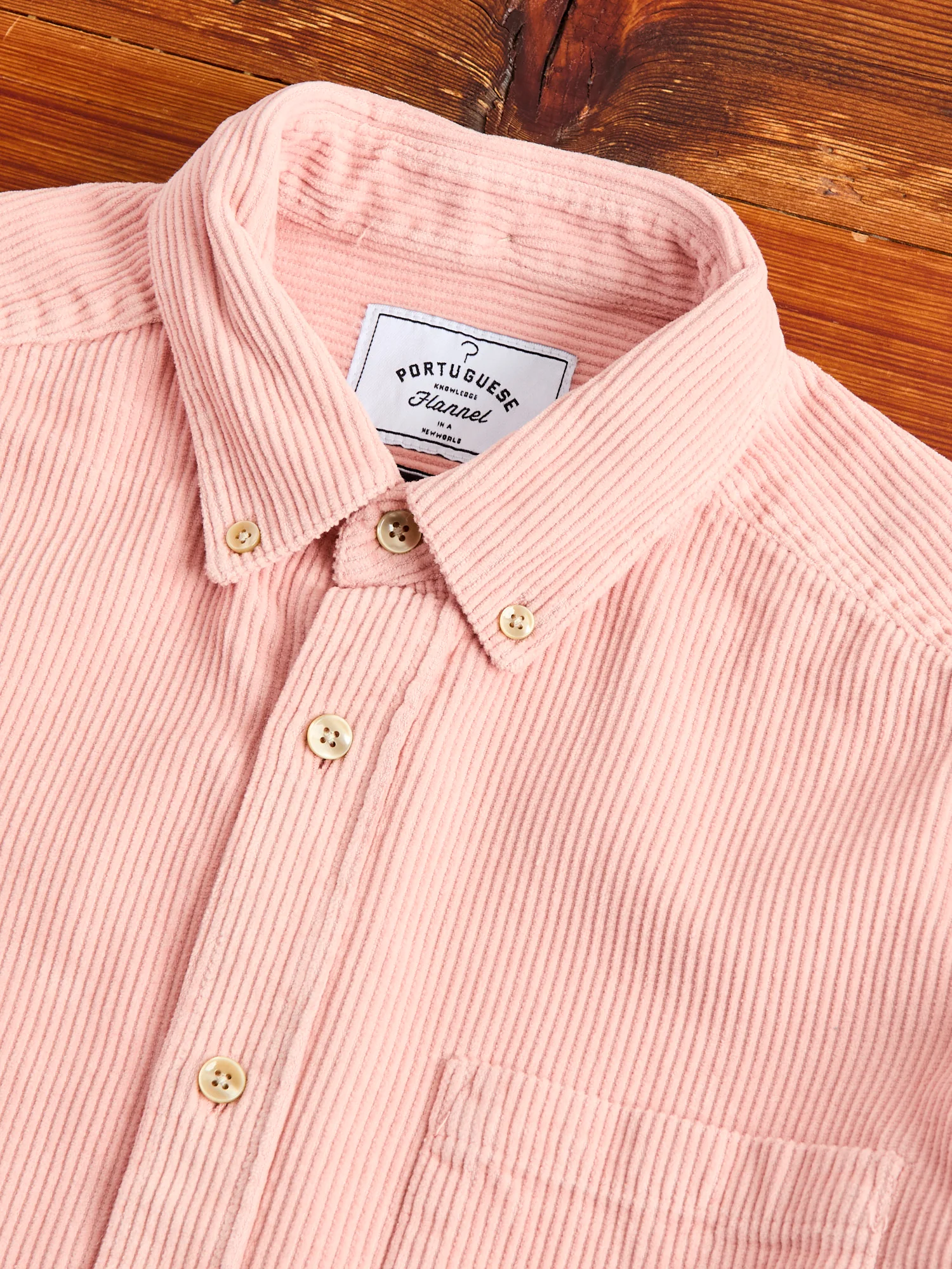 Lobo Button-Up Shirt in Old Rose - Image 3