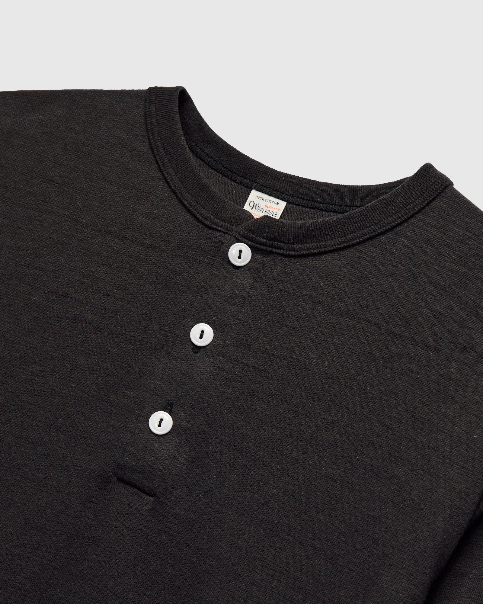 5907 Long Sleeve Henley in Sumikuro - Image 4