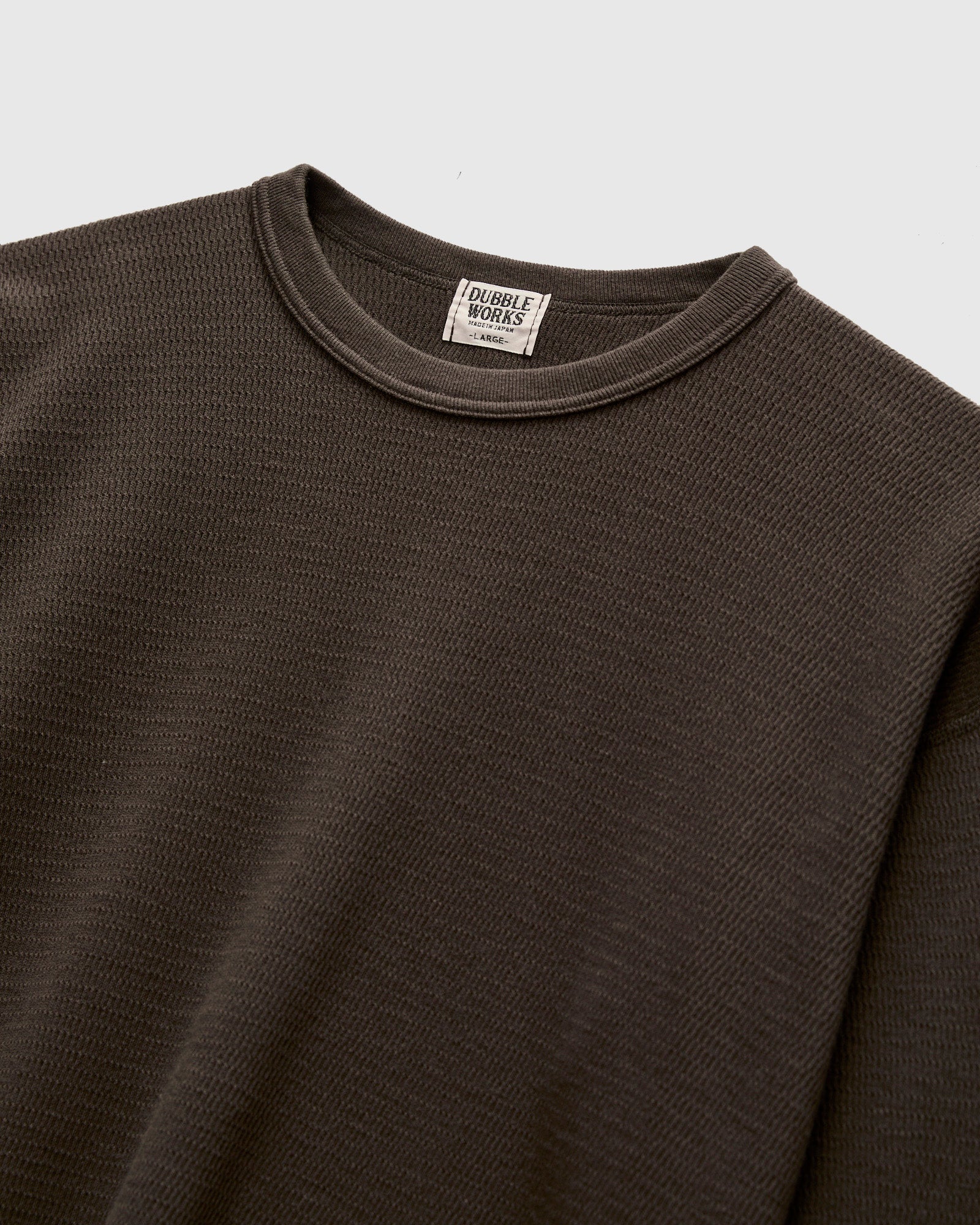 Long Sleeve Thermal Tee in Sumikuro - Image 3