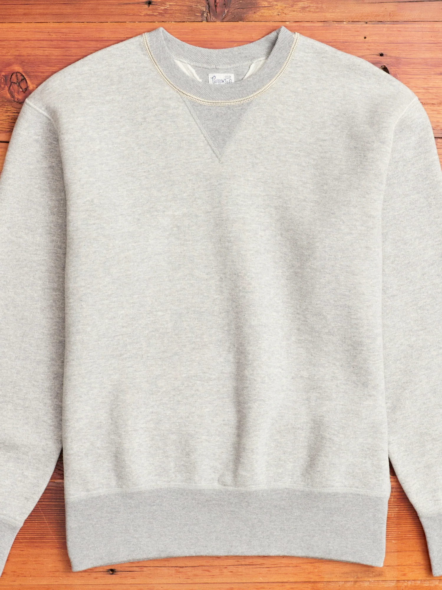 Loopwheel Crewneck Sweatshirt in Heather Grey