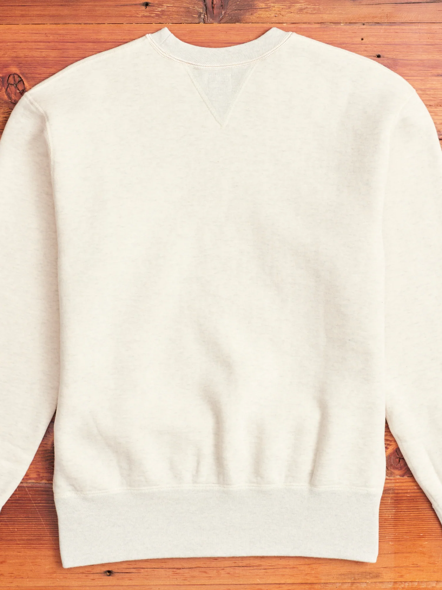 Loopwheel Crewneck Sweatshirt in Oatmeal - Image 6