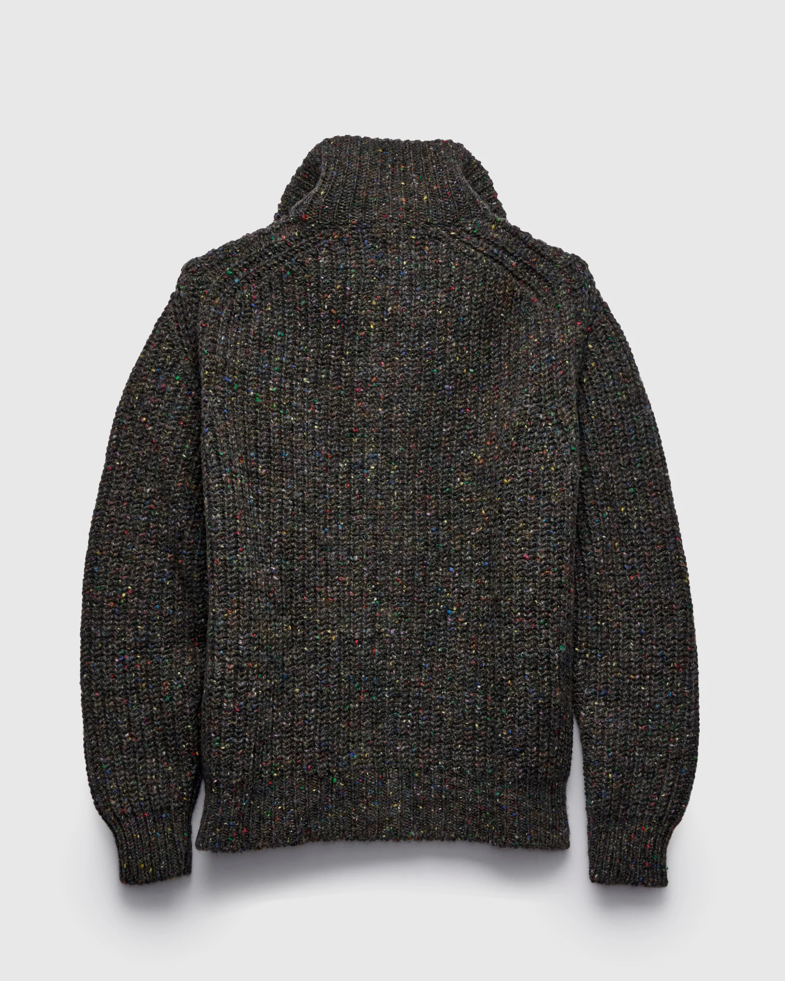 "Loose Ends" Wool Knit Cardigan in Astro - Image 3