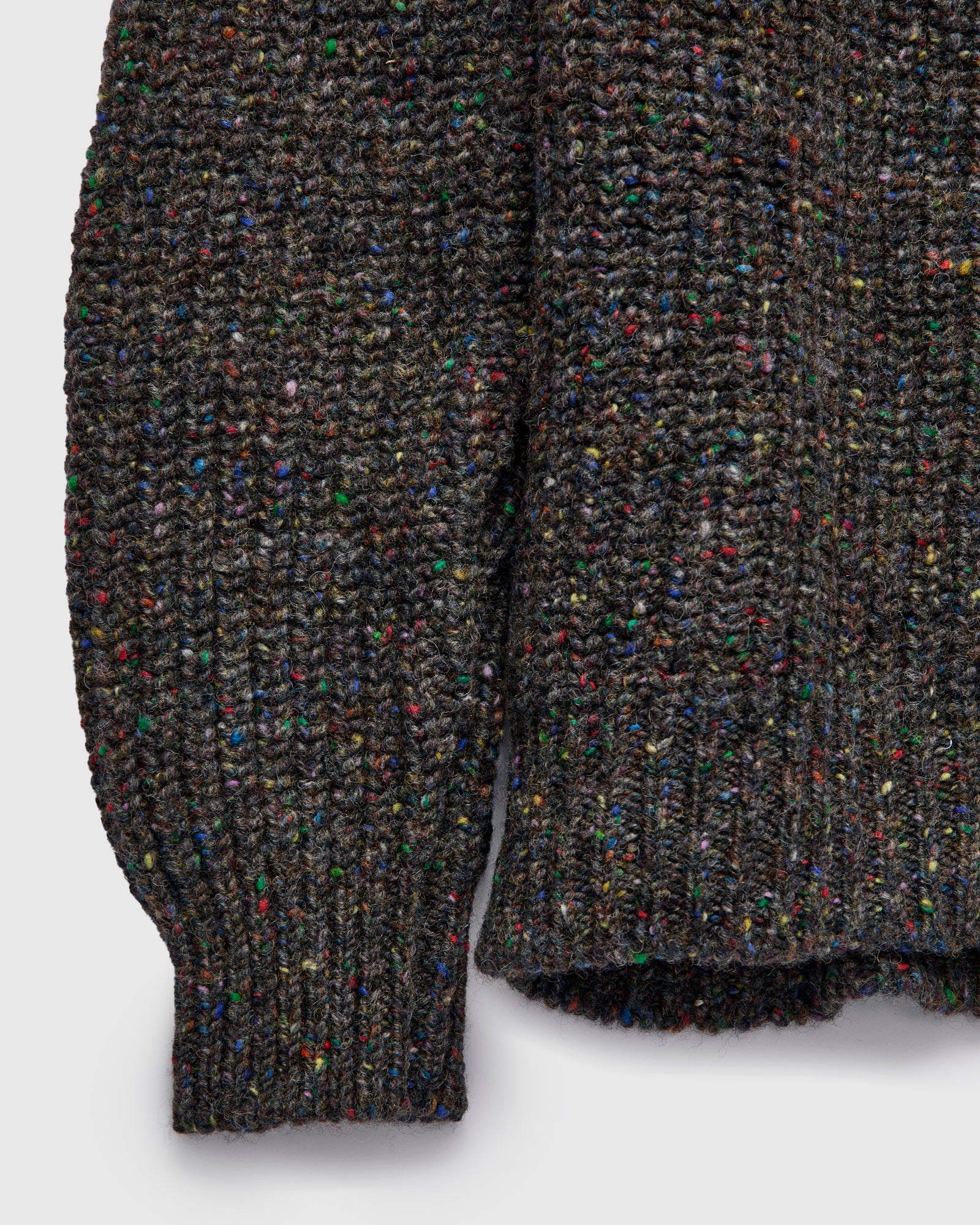 "Loose Ends" Wool Knit Cardigan in Astro - Image 5