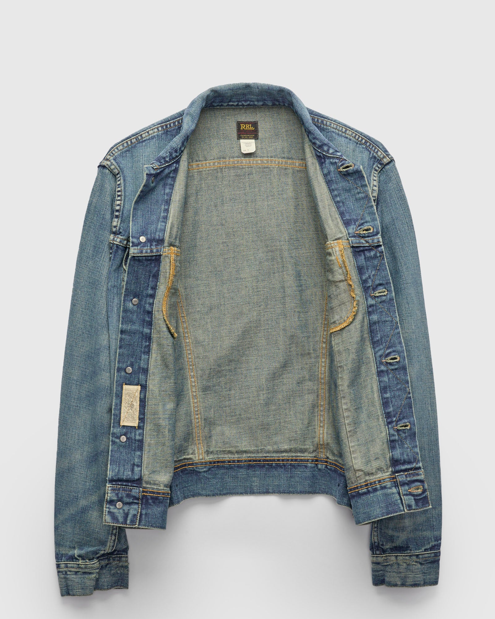 Lot 271 Denim Jacket in Washed Indigo - Image 3