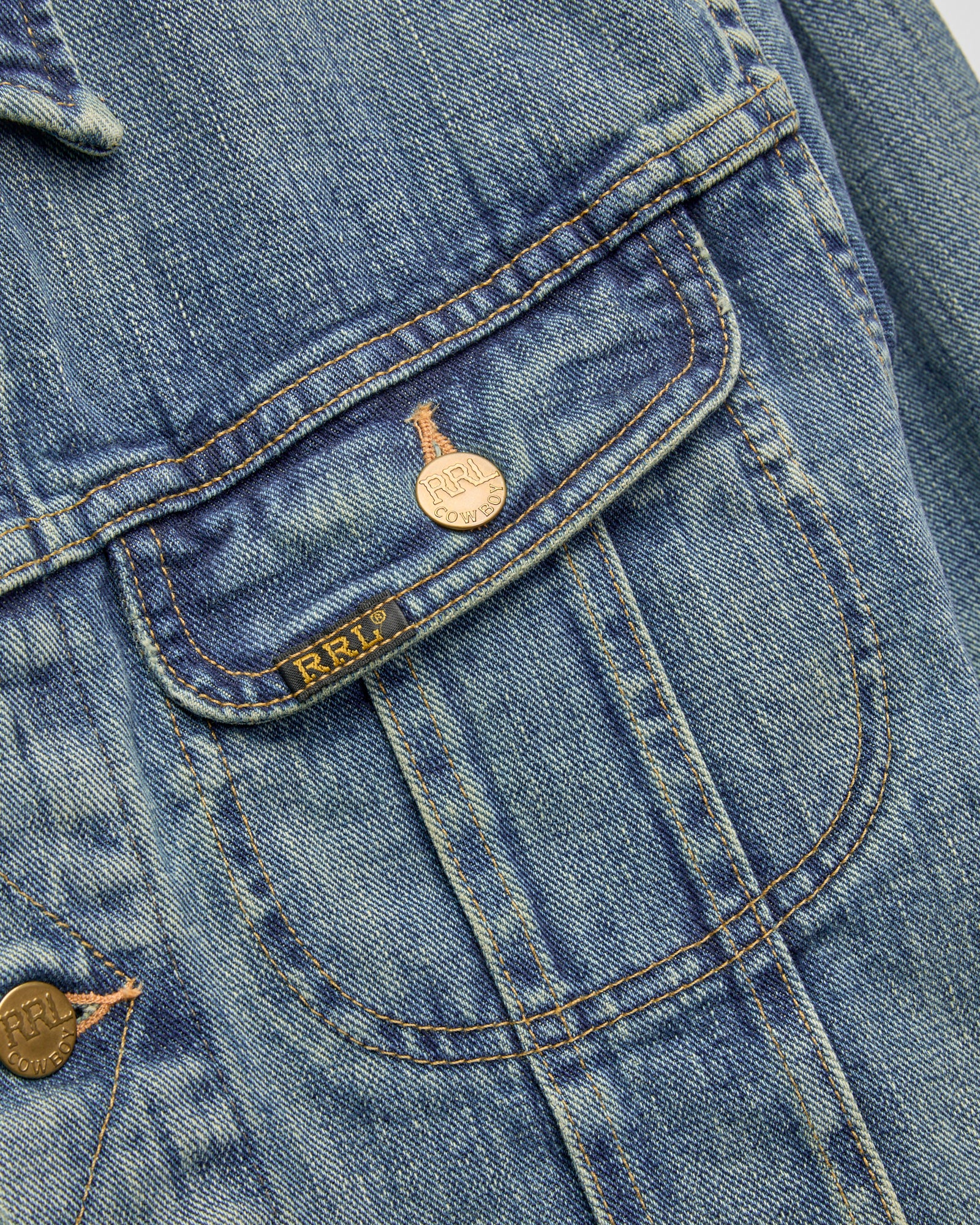 Lot 271 Denim Jacket in Washed Indigo - Image 5