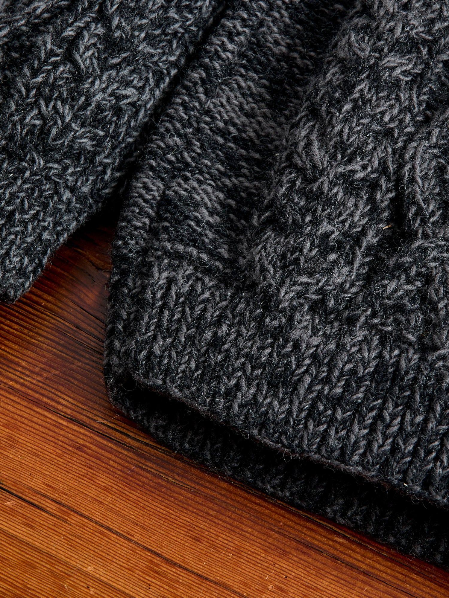 Low Gauge Cable Knit Sweater in Grey - Image 7