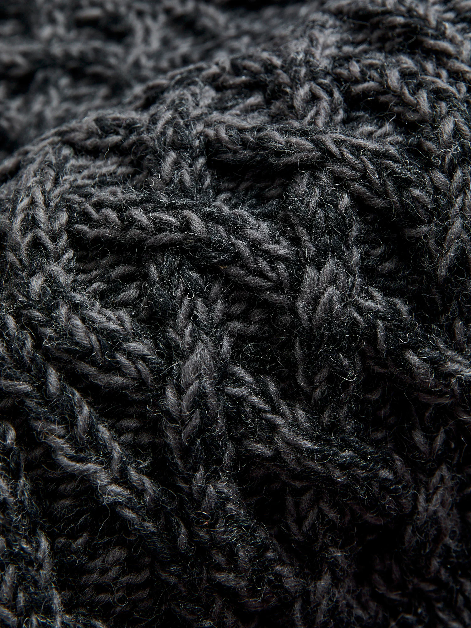 Low Gauge Cable Knit Sweater in Grey - Image 8
