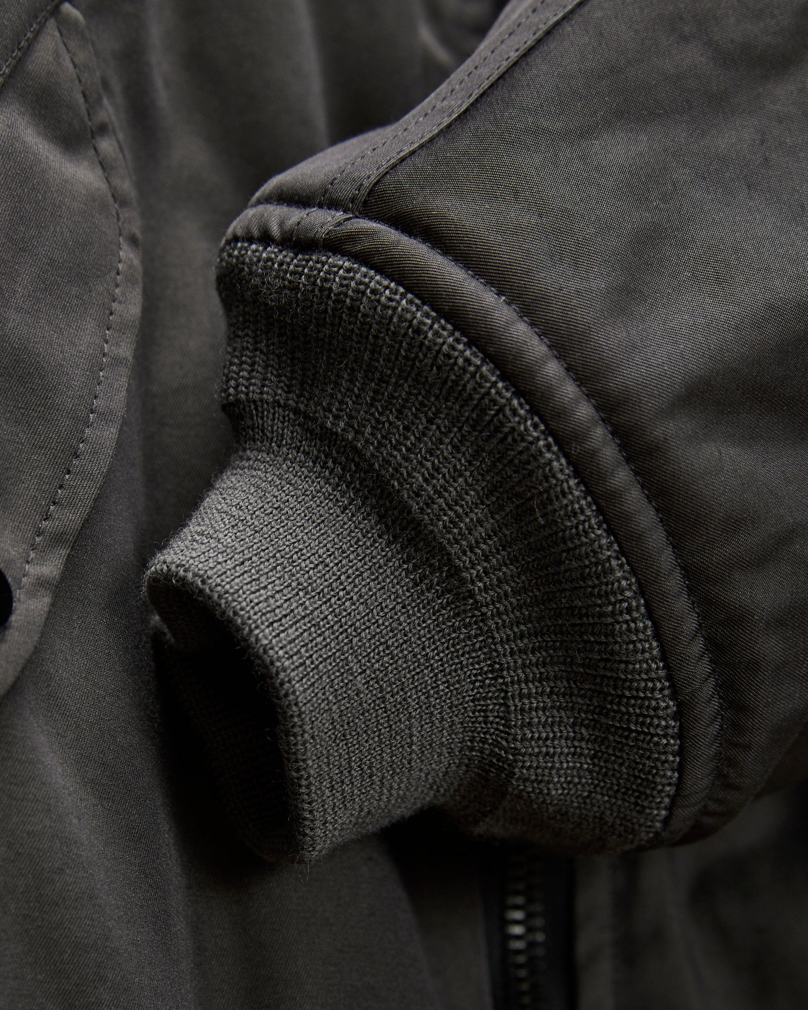 "Jet-Dyed" MA-1 Flight Jacket in Charcoal Grey - Image 7