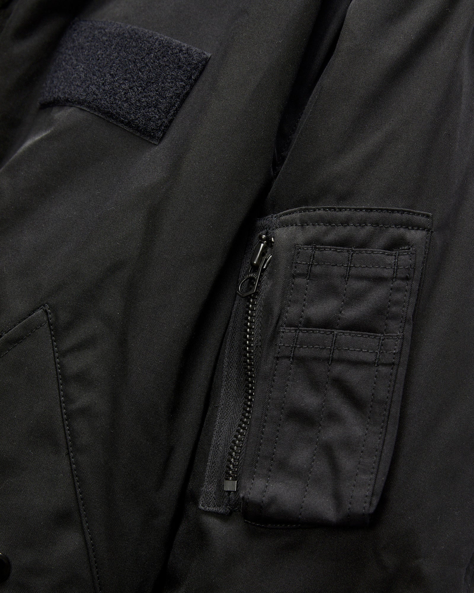 "Jet-Dyed" MA-1 Flight Jacket in Black - Image 6
