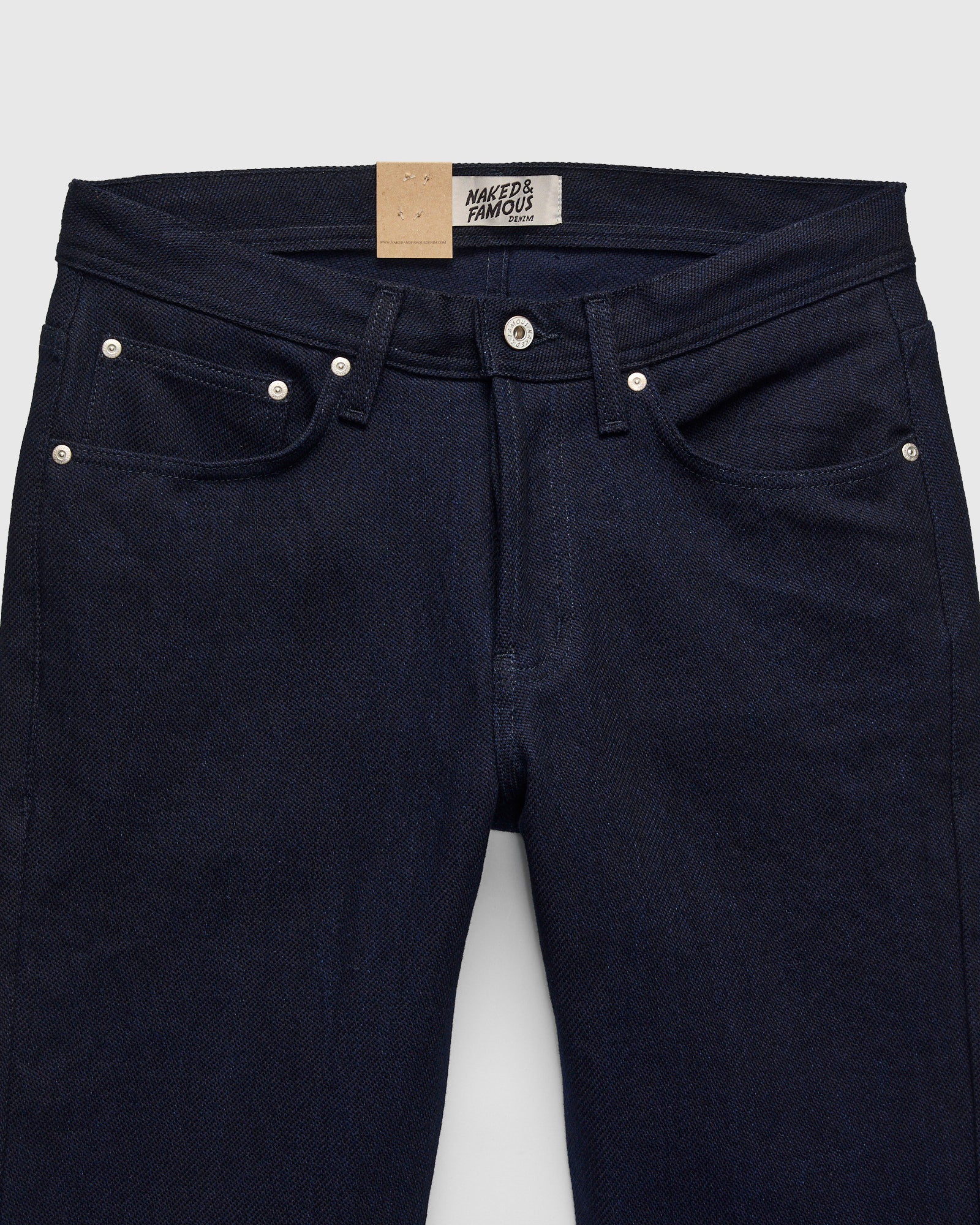 "Maekake Dobby" 12.2oz Indigo Dobby - Weird Guy Fit - Image 5