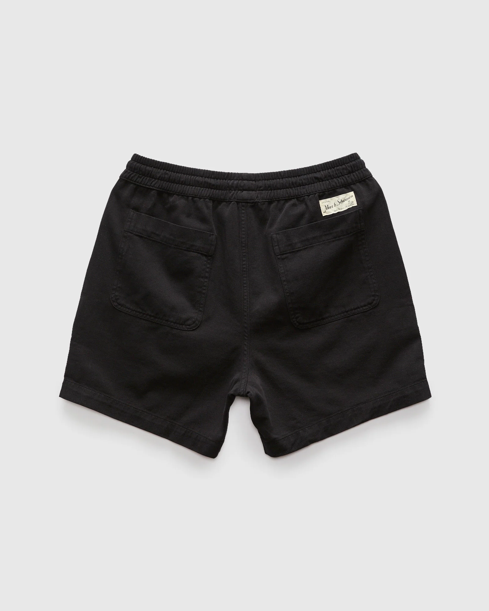 5" Lightweight Cotton Twill Shorts in Deep Black - Image 3