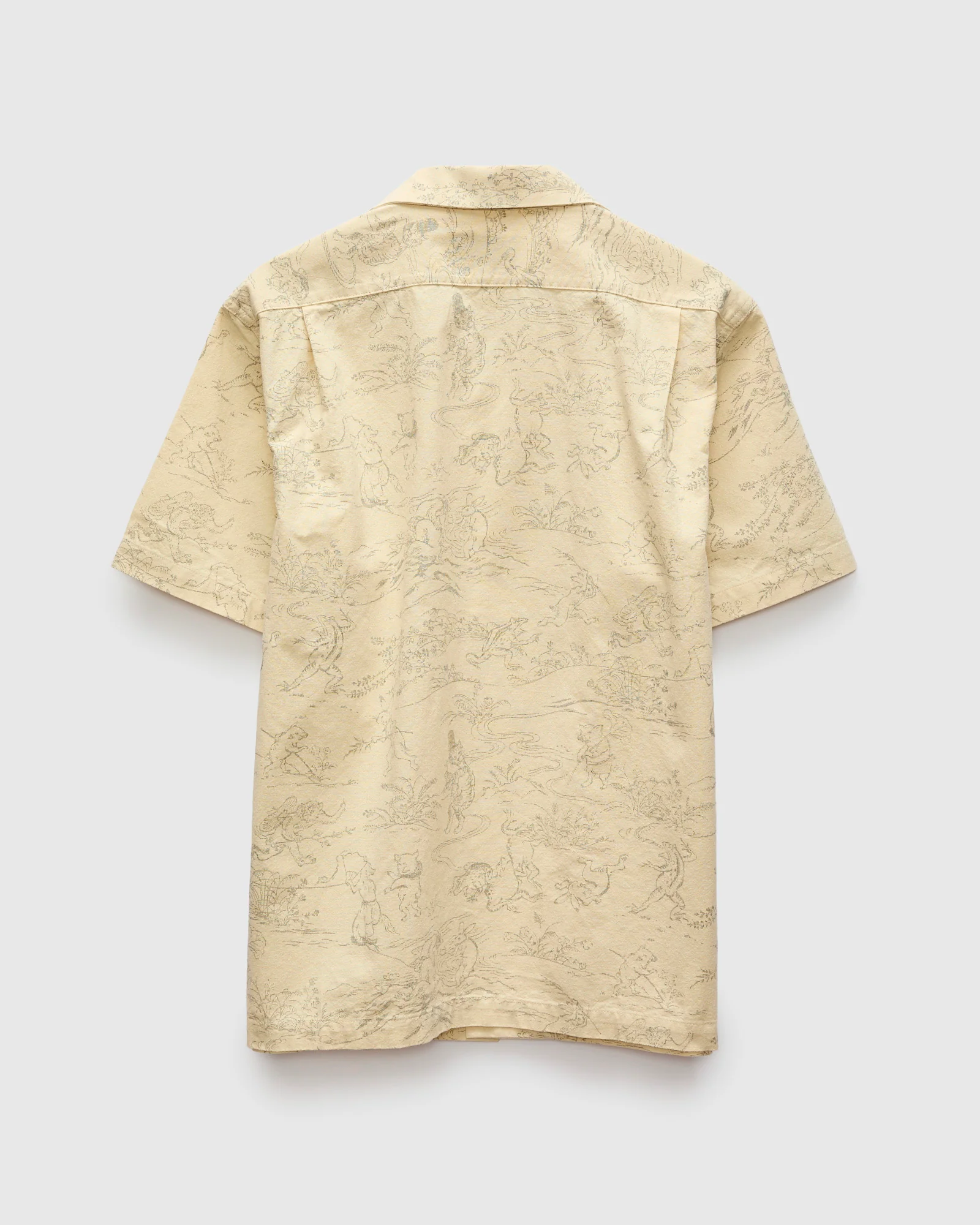 Manga Open Collar Shirt in Ivory - Image 3