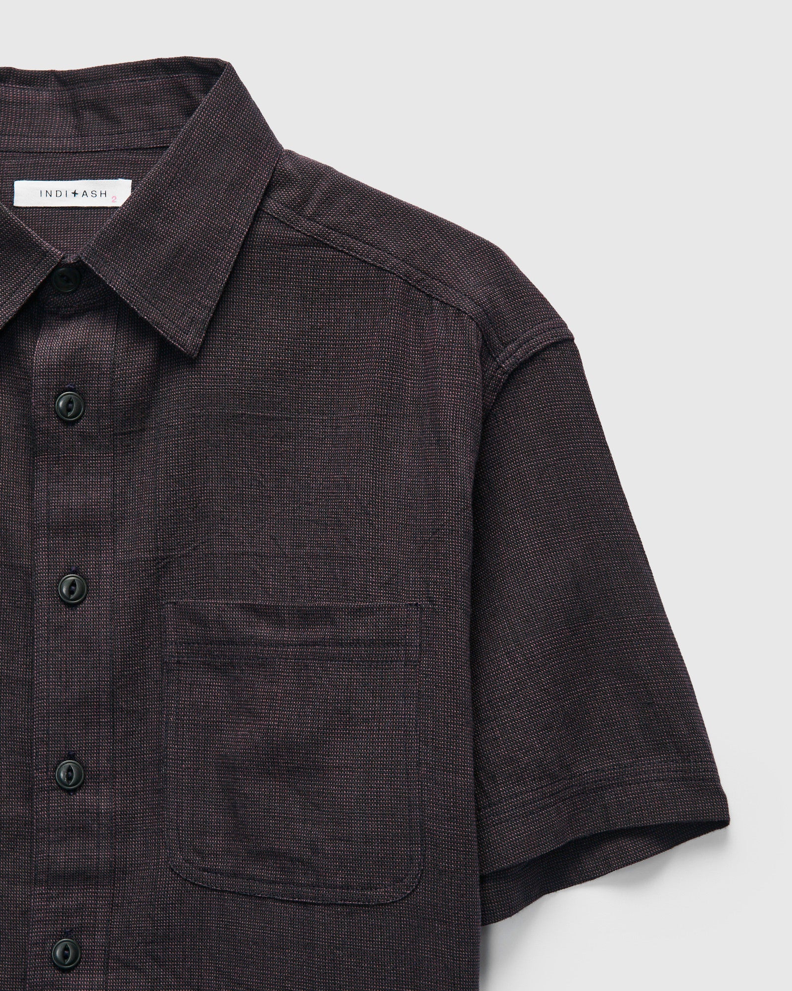 Marc Shirt in Iron Plum End-On-End - Image 6