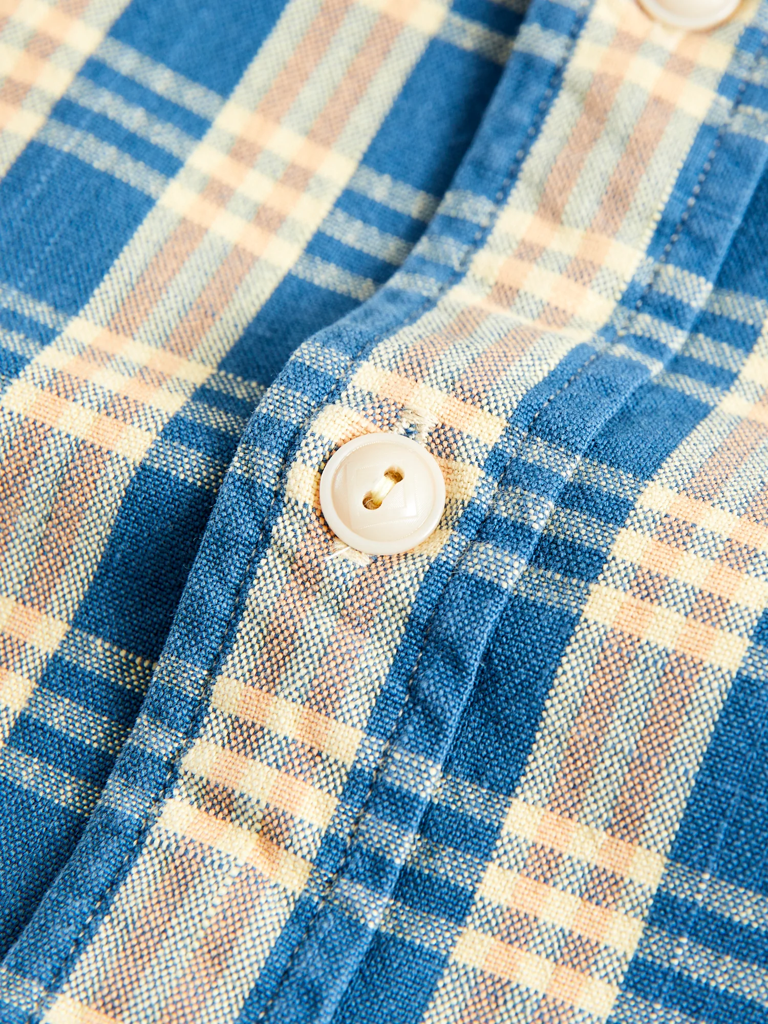 Matlock Plaid Workshirt in Blue Yellow - Image 5