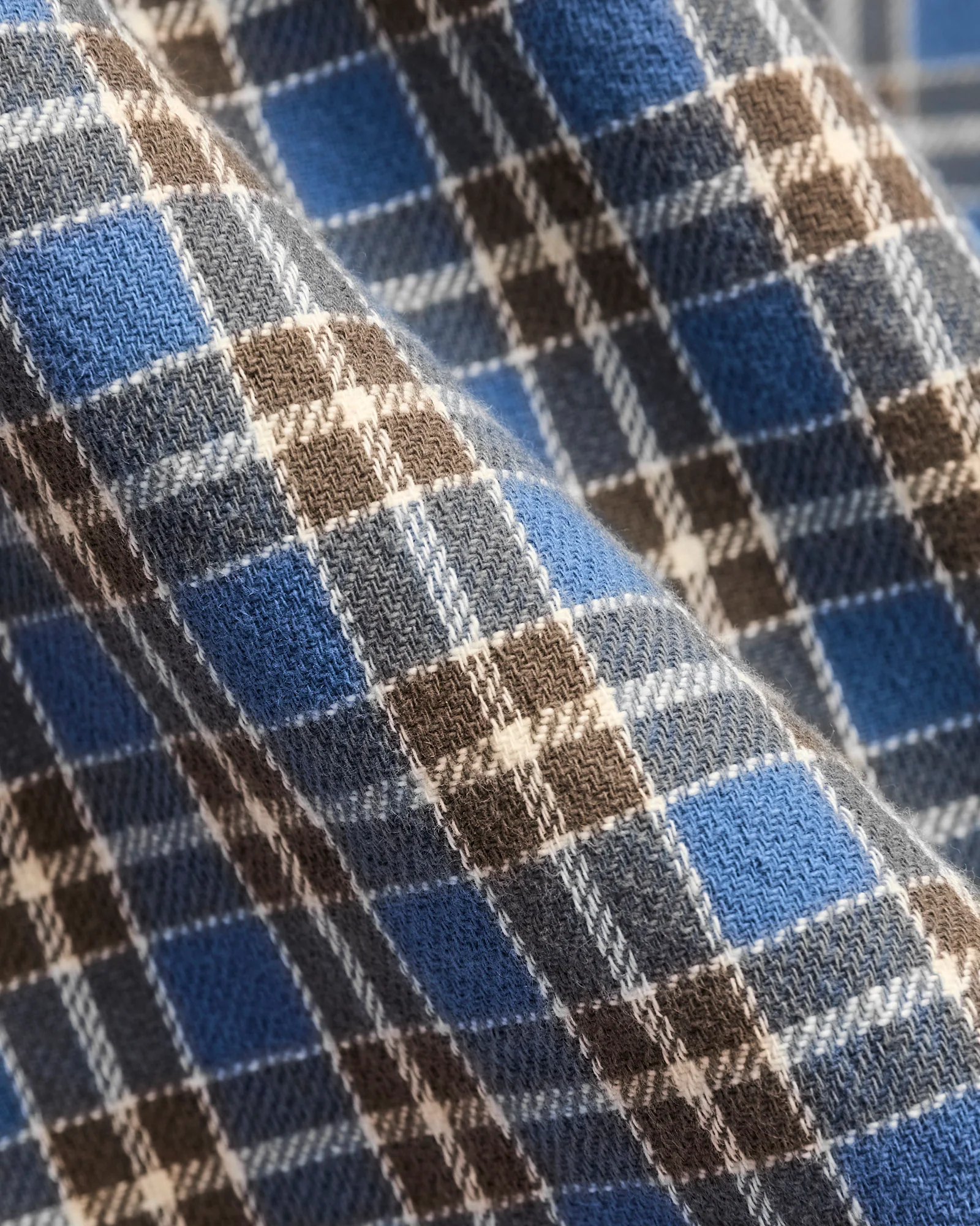 Matlock Plaid Workshirt in Blue Grey - Image 2