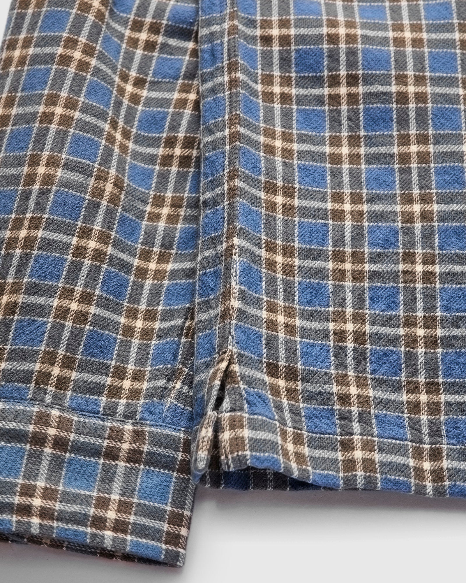 Matlock Plaid Workshirt in Blue Grey - Image 7
