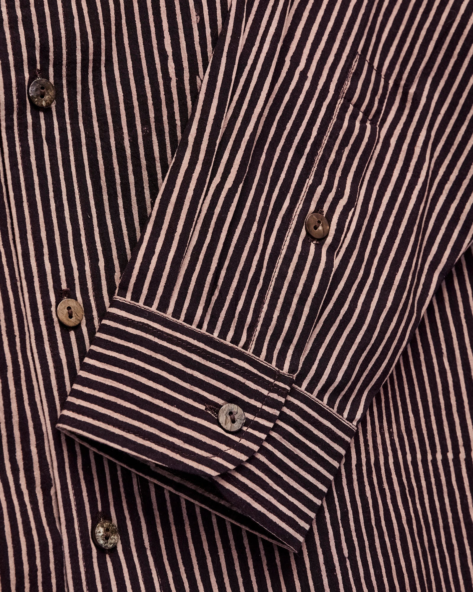 Matty Shirt in Iron/Myrobalan Block Print Stripe - Image 6