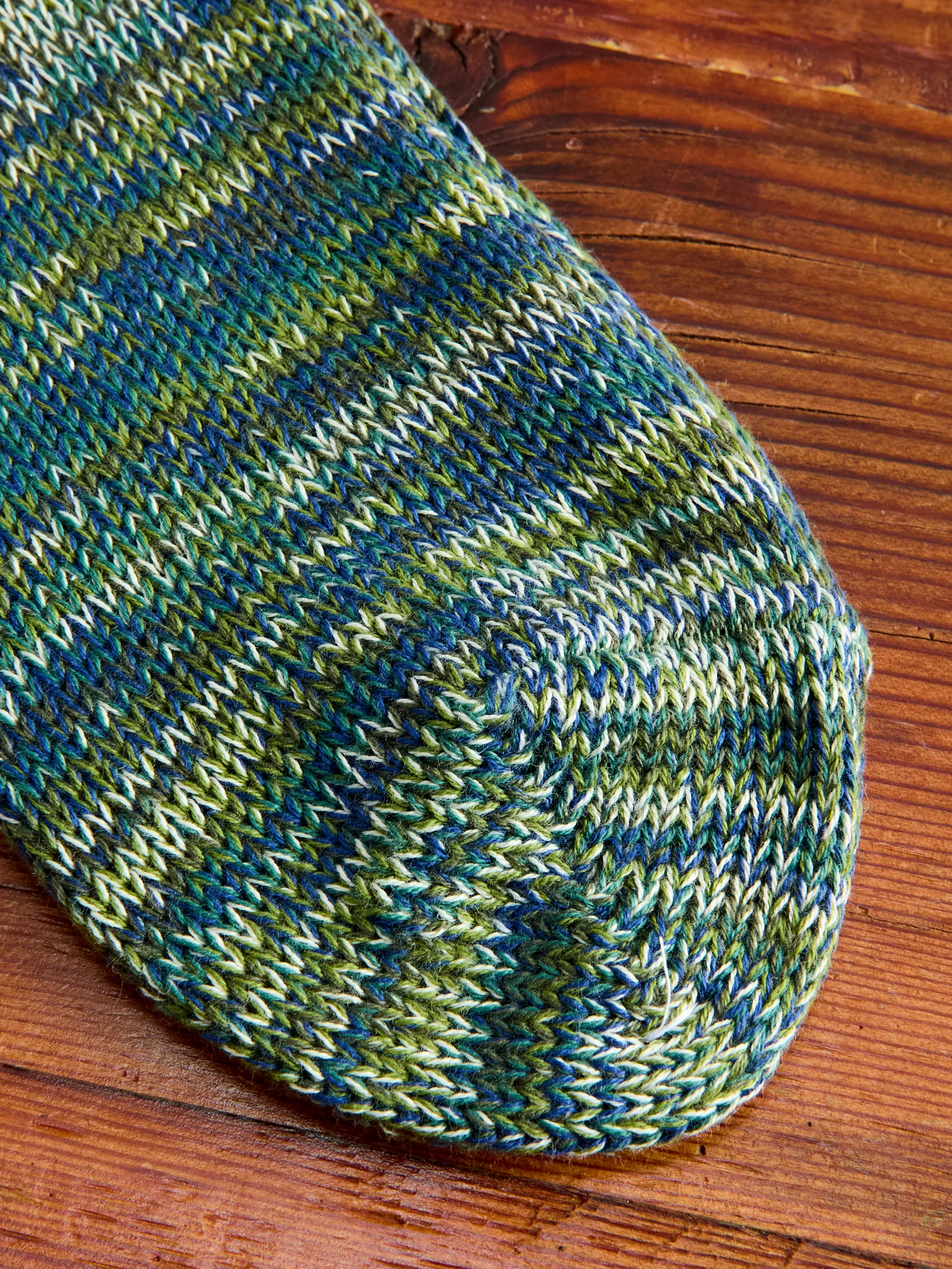 Melange Crew Sock in Seaweed - Image 3