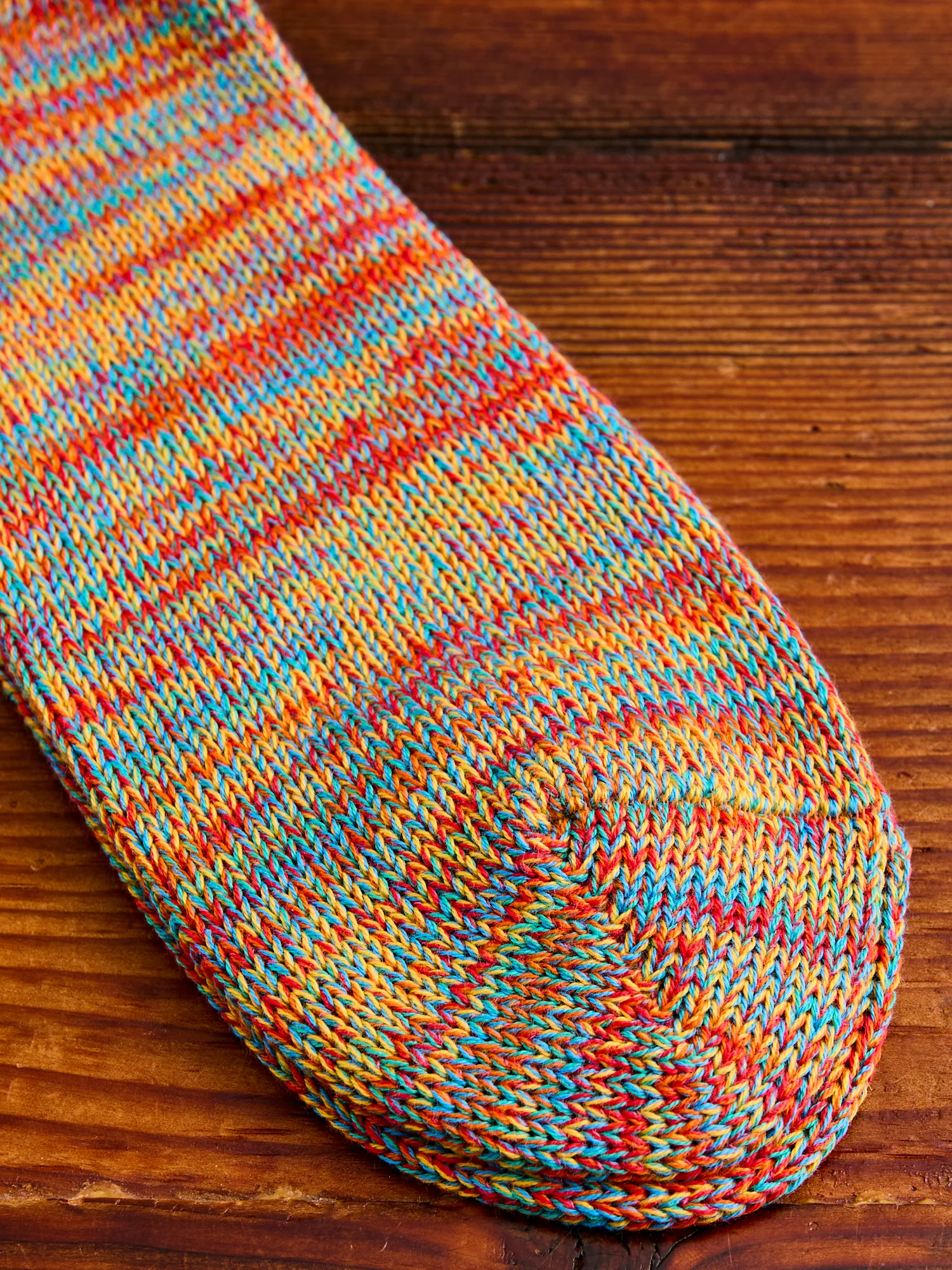 Melange Quarter Length Sock in Orange - Image 3