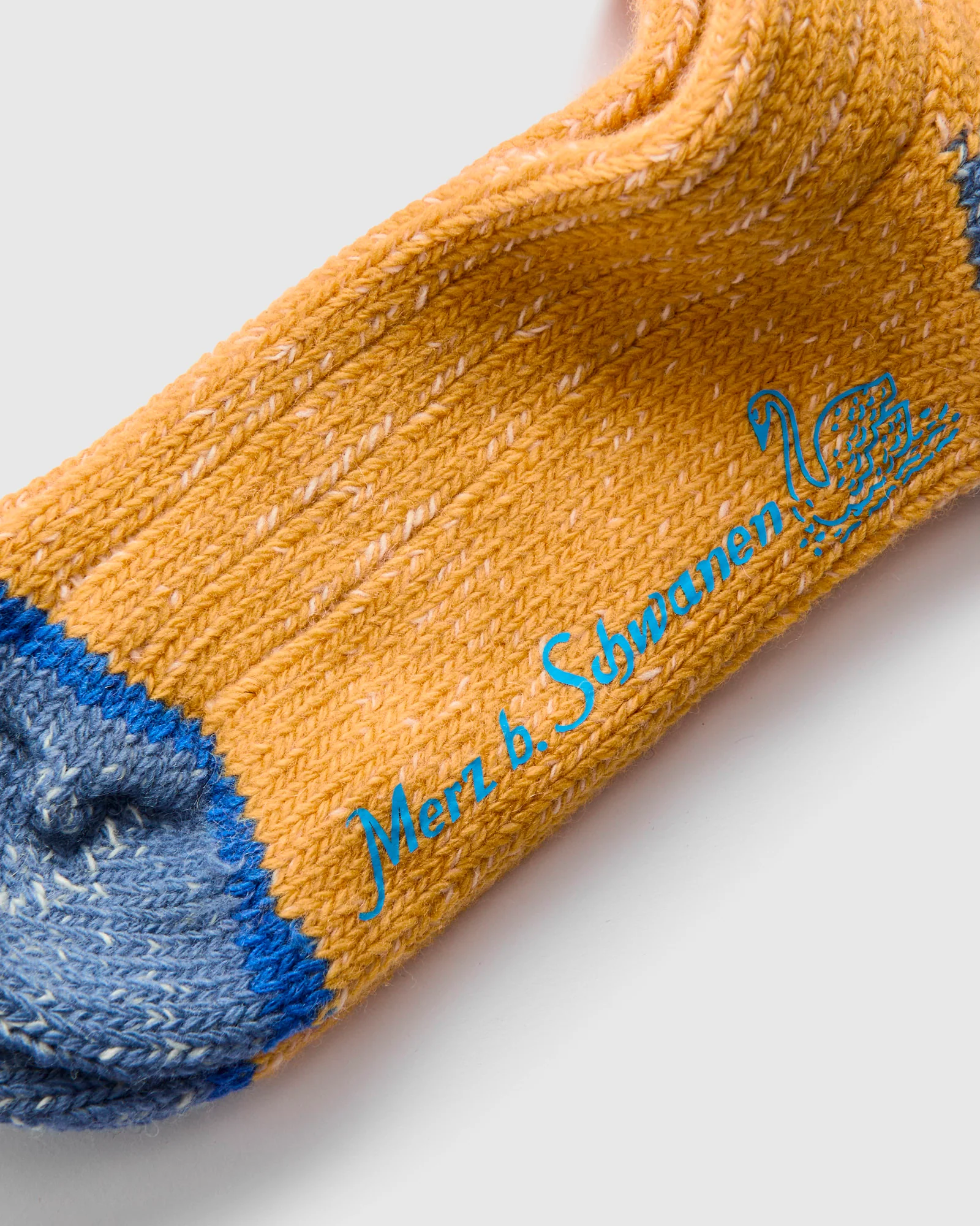 Merino Wool Melange Socks in Honey/Natural - Image 3