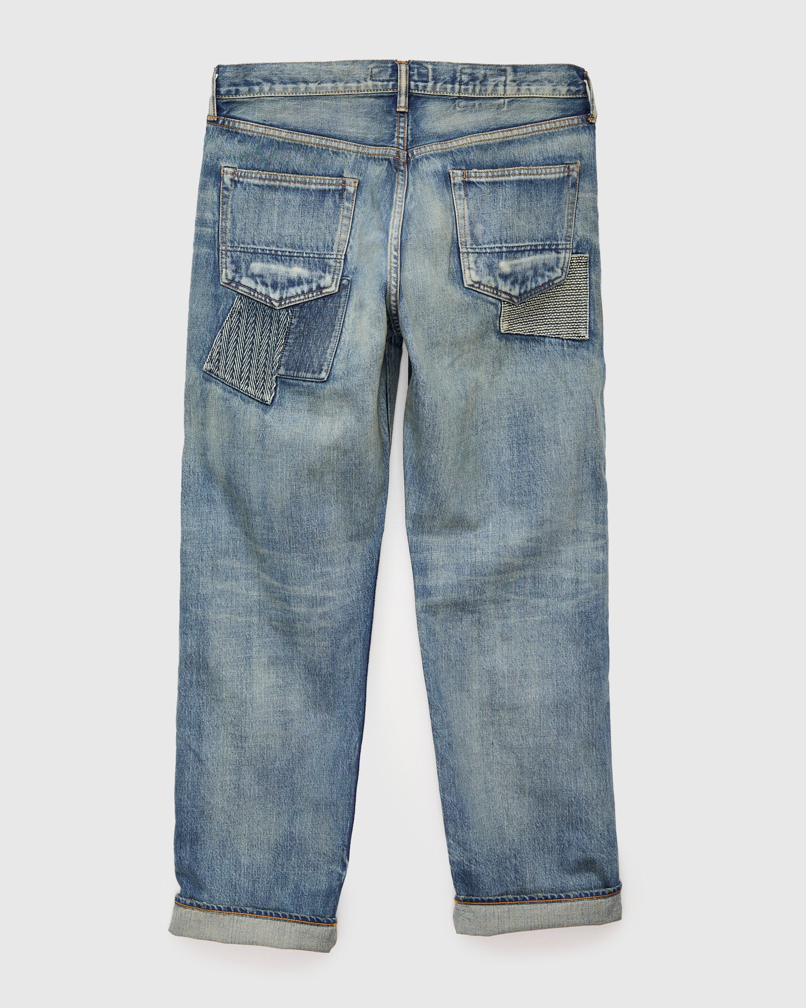 MG121 Boro Repair Selvedge Denim - Classic Straight Fit - Image 2