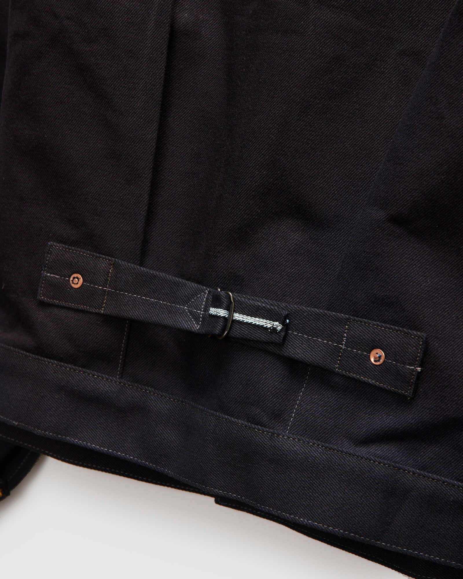 "Midnight" Ranch Blouse in 16oz Japanese Denim - Image 4