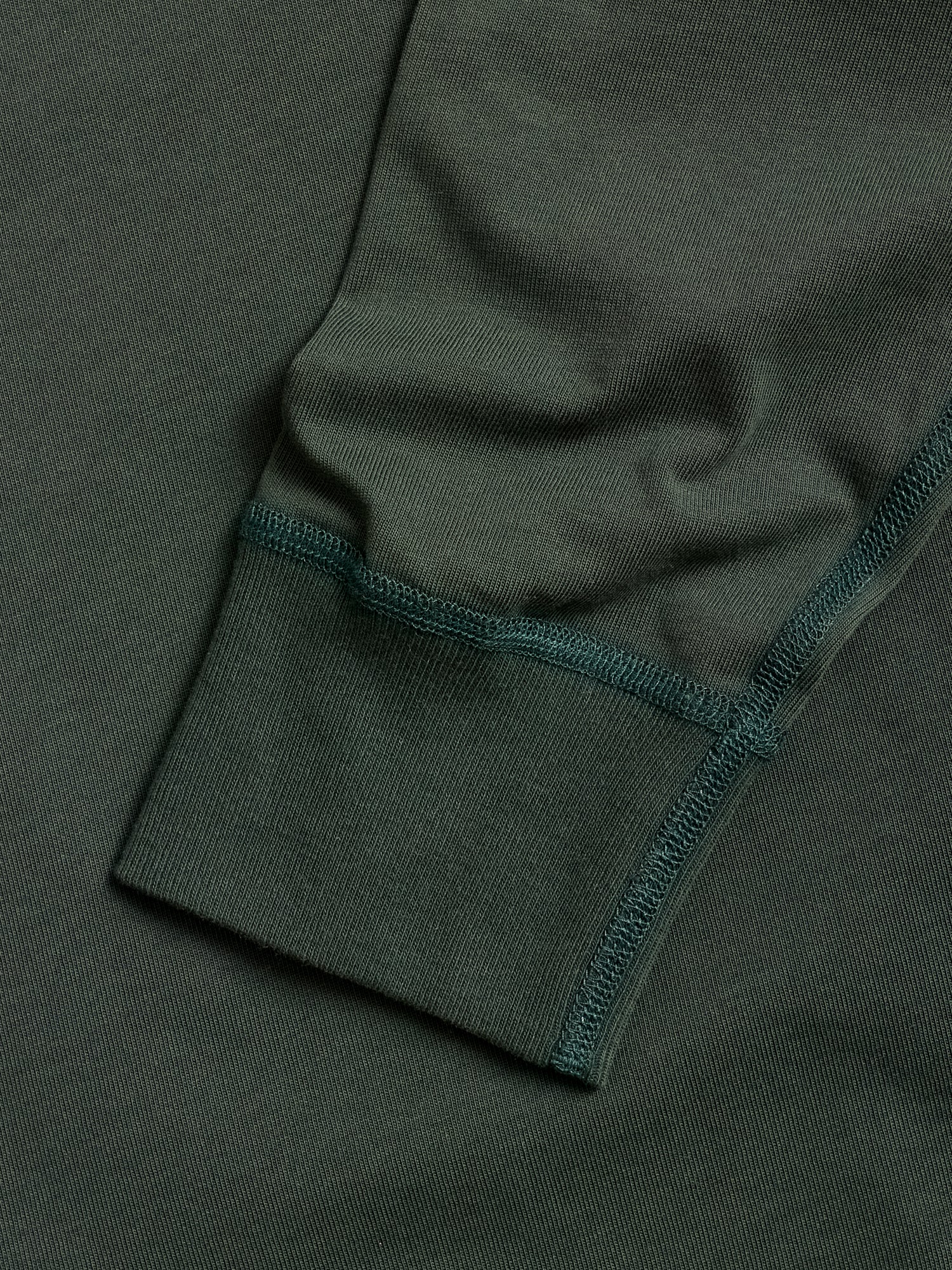 Midweight Jersey Long Sleeve T-Shirt in British Racing Green - Image 3