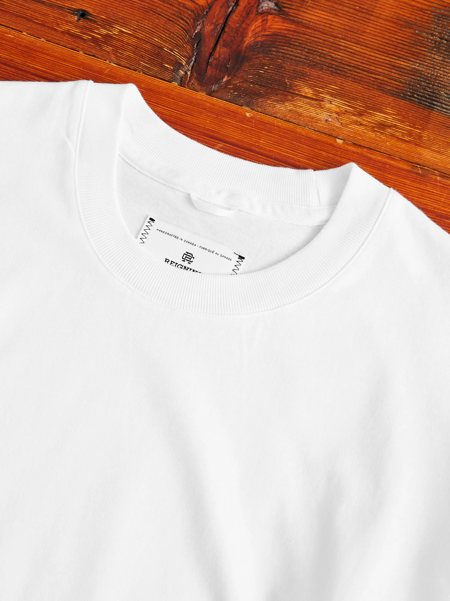 Midweight Jersey Long Sleeve T-Shirt in White - Image 3