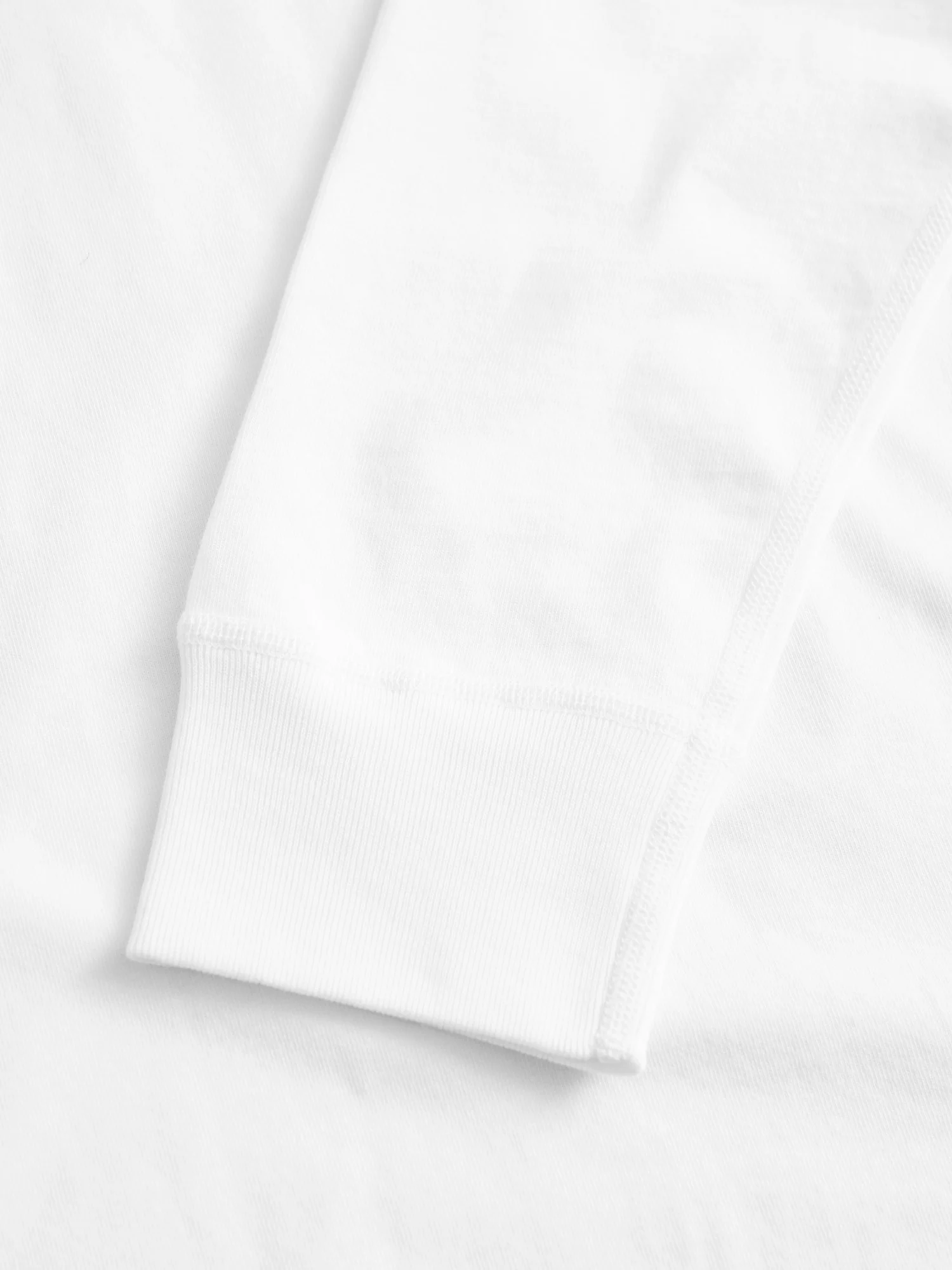 Midweight Jersey Long Sleeve T-Shirt in White - Image 4