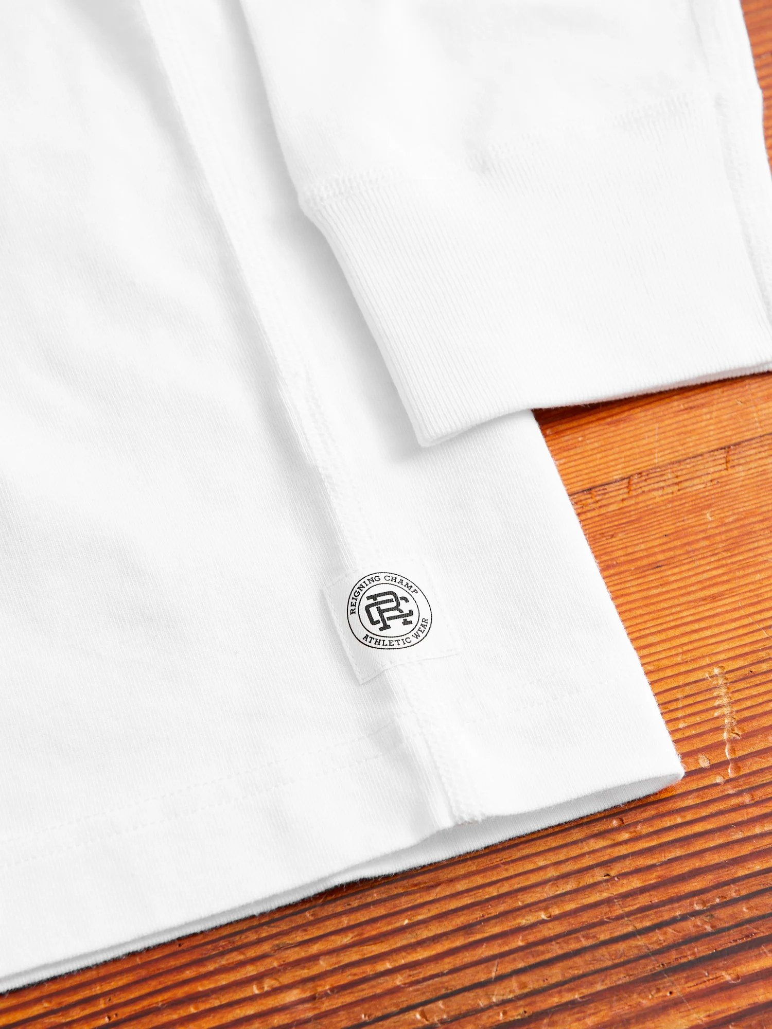 Midweight Jersey Long Sleeve T-Shirt in White - Image 6
