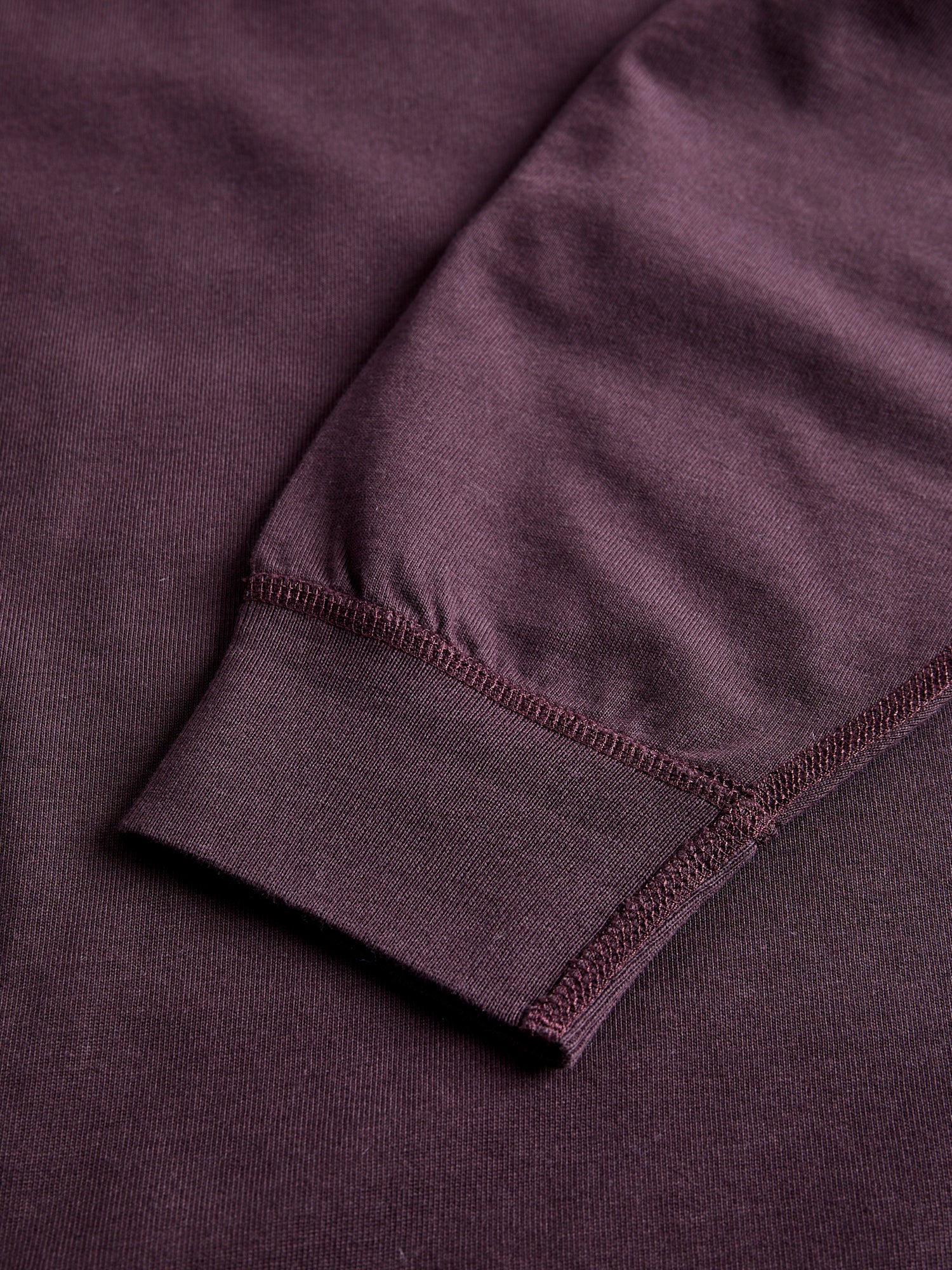 Midweight Long Sleeve T-Shirt in Oxblood - Image 4