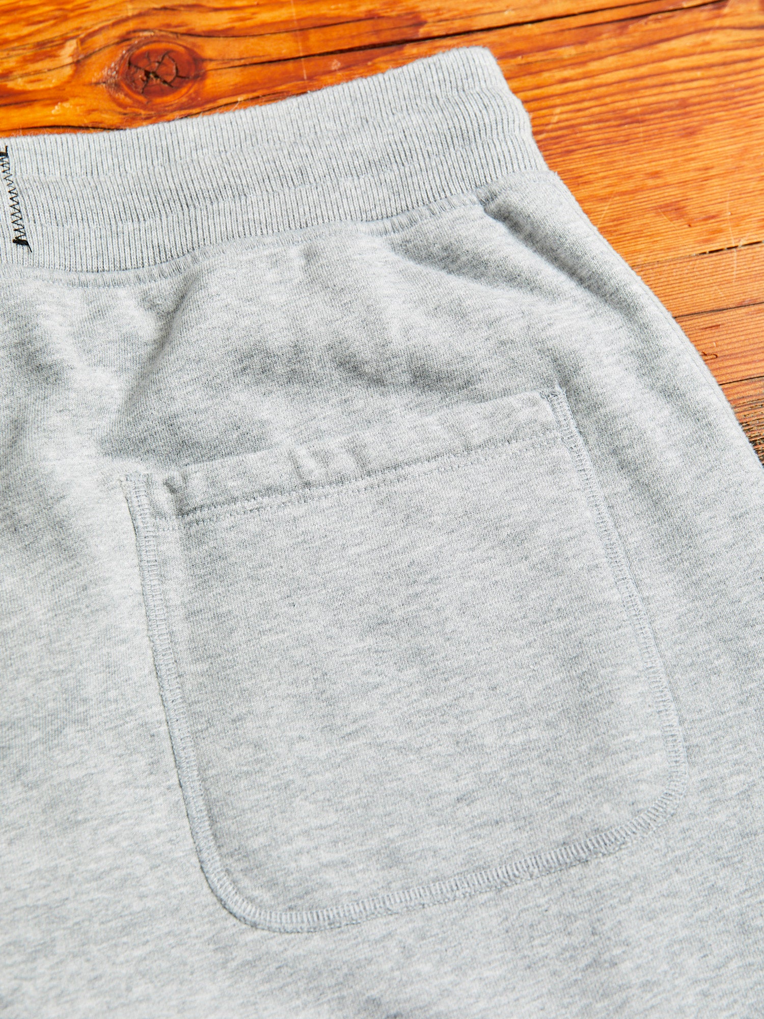 Midweight Terry Cuffed Sweatpant in Heather Grey - Image 8