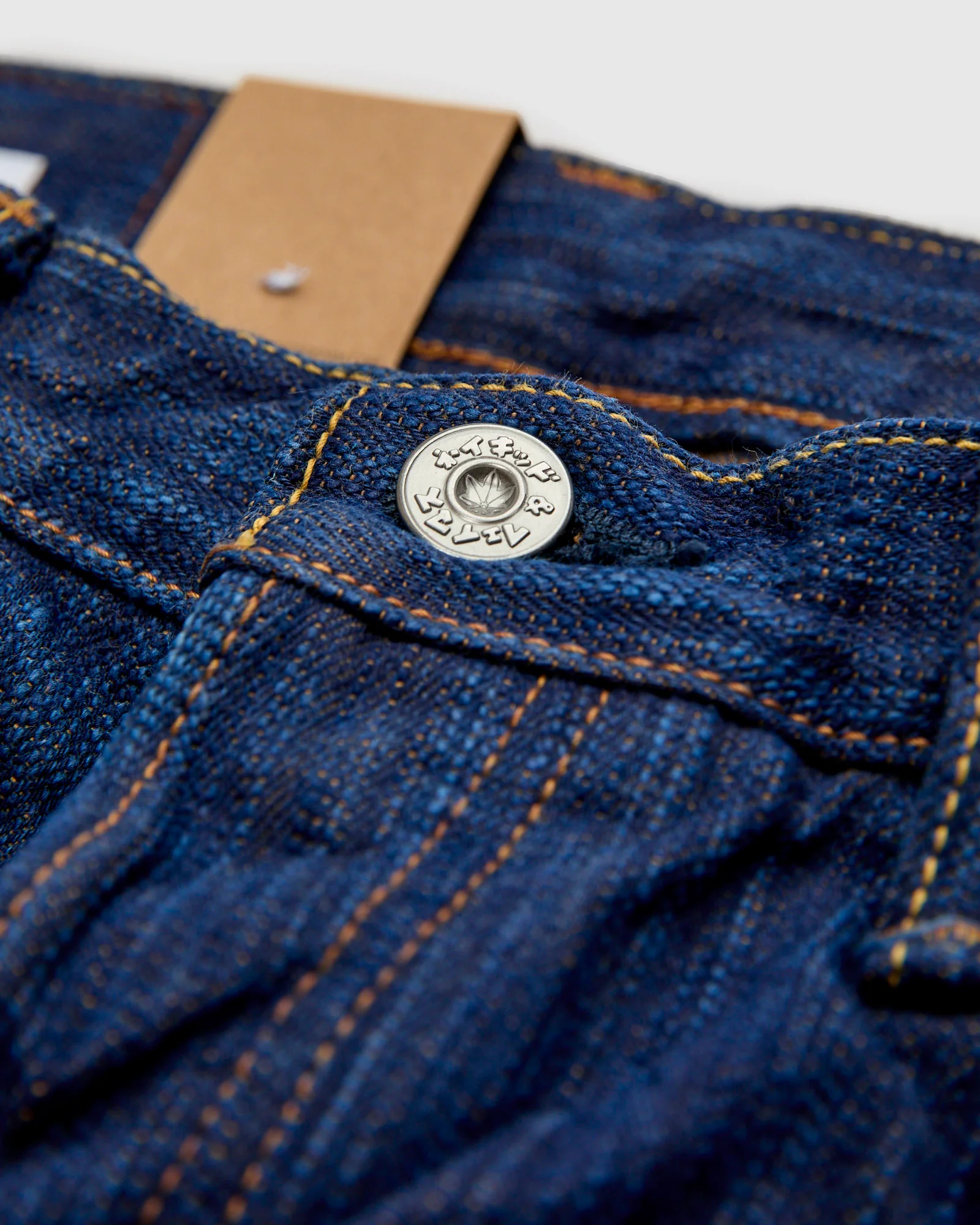 MIJ15 "Hand Dyed Natural Indigo x Kakishibu" 15oz Selvedge Denim - True Guy Fit - Image 7