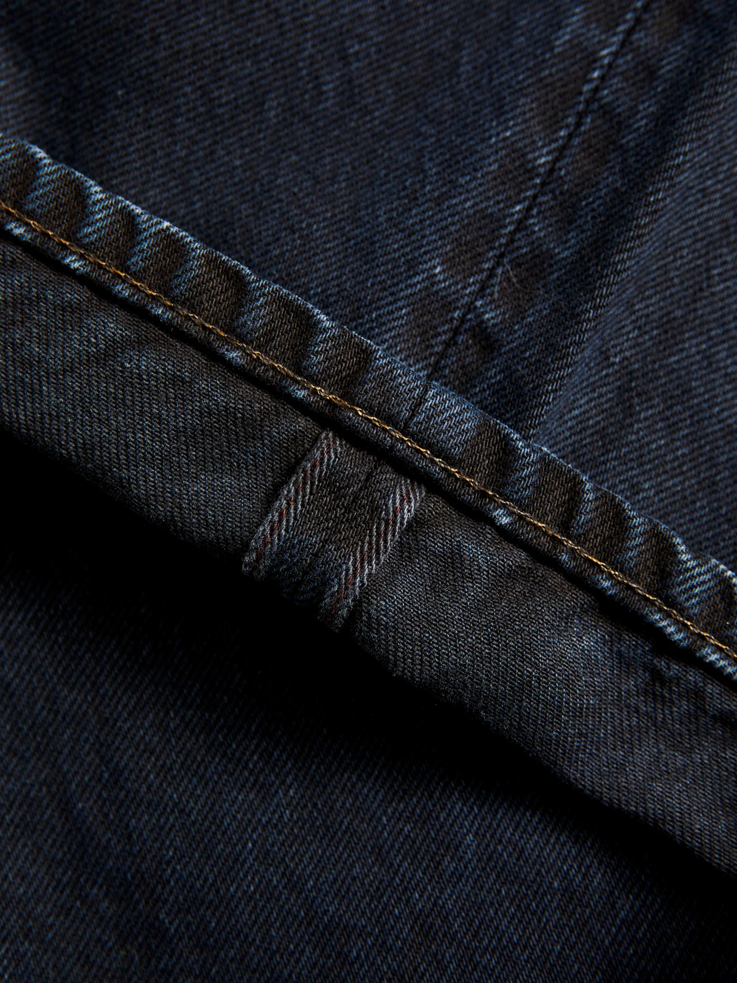 "Miles" 12.5oz Natural Slub Black Overdye Selvedge Denim - Pen Slim - Image 10