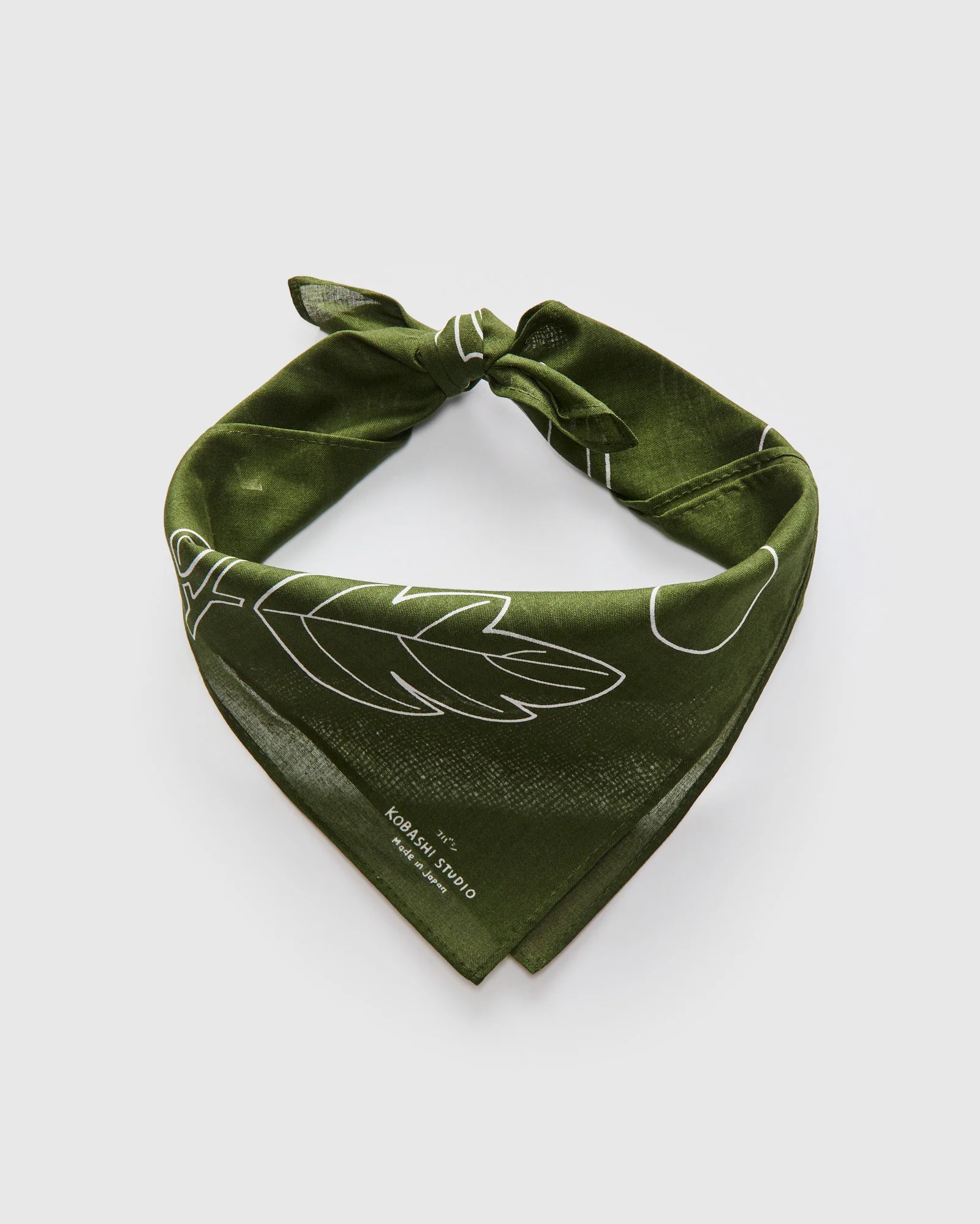 Miru-Iro Bandana in Olive Green - Image 2
