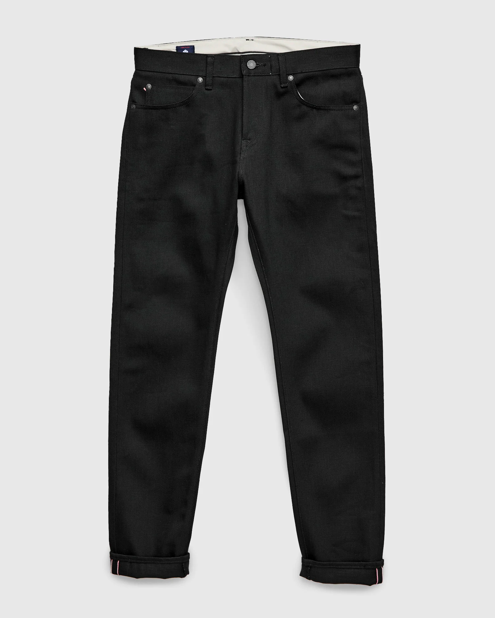 MMJZ1300 "Standard" 14.7oz Black Selvedge Denim - Slim Fit - Image 3