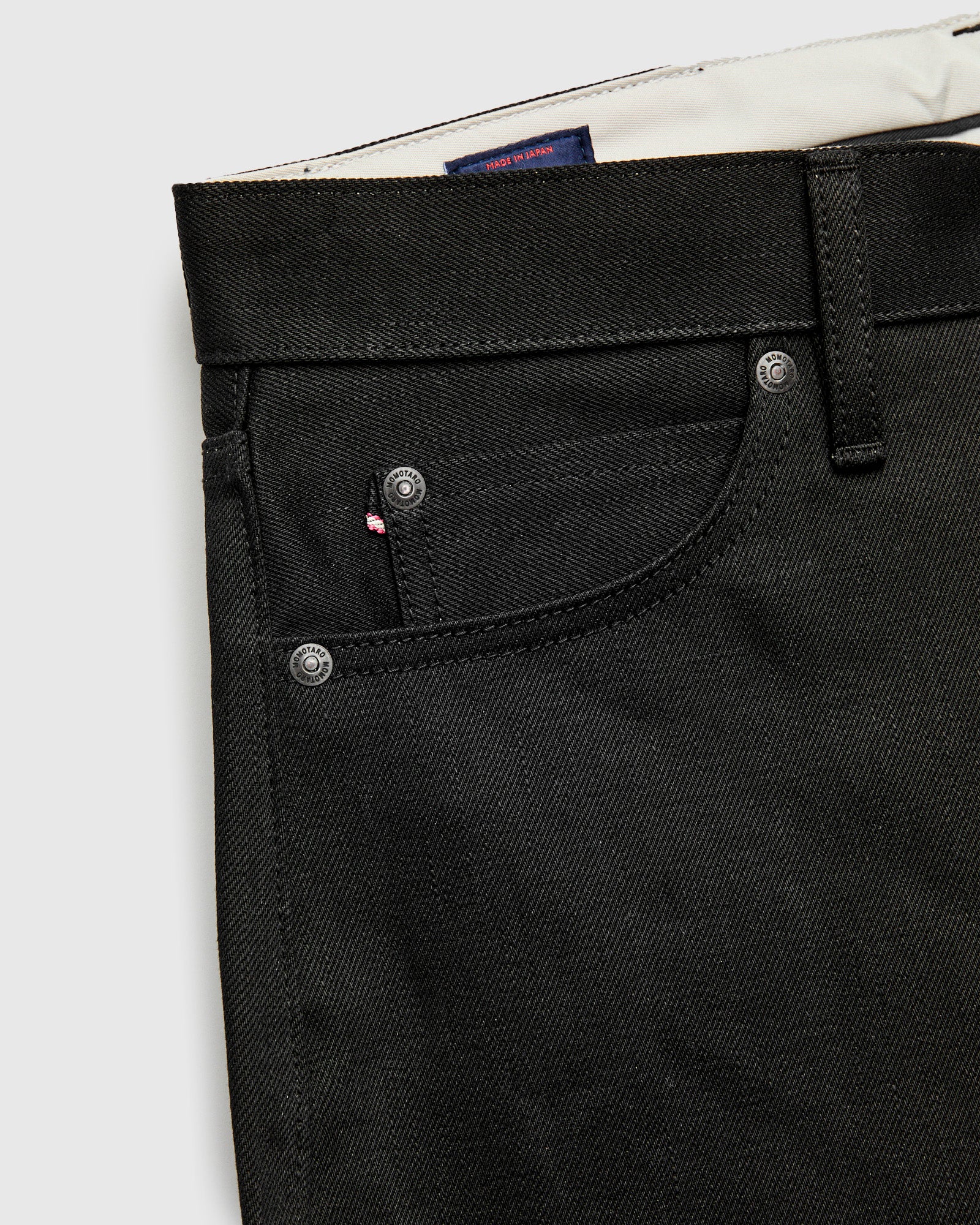 MMJZ1400 "Standard" 14.7oz Black Selvedge Denim - Wide Fit - Image 8