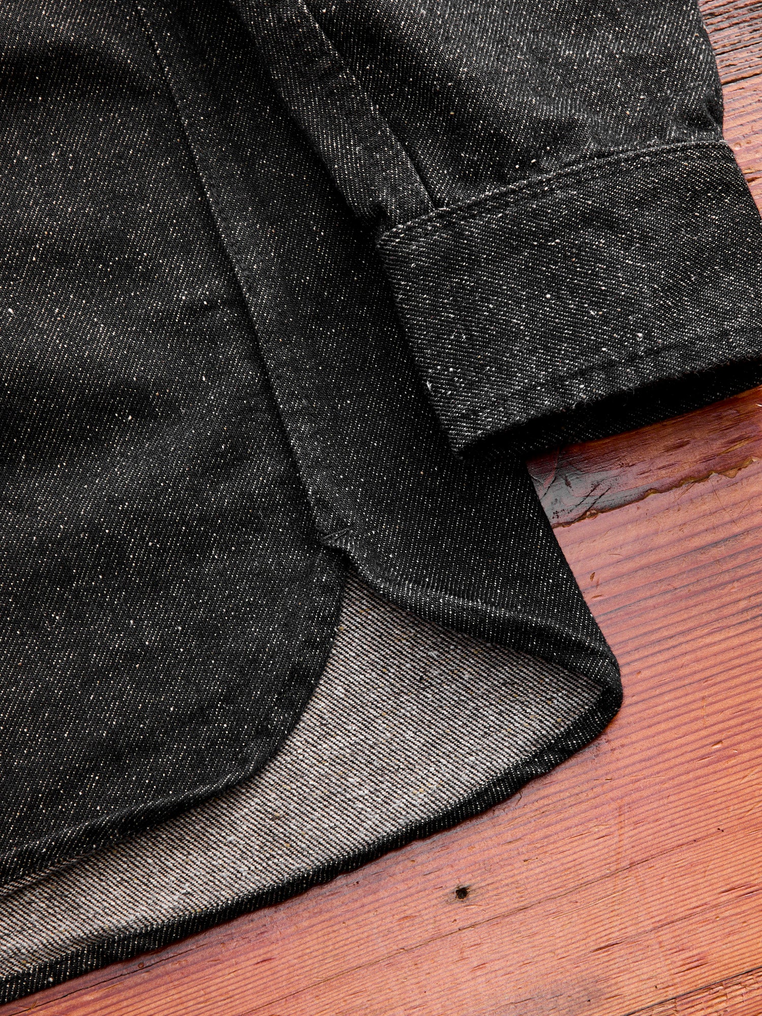 Modern Western Shirt in Black Nep Denim - Image 10