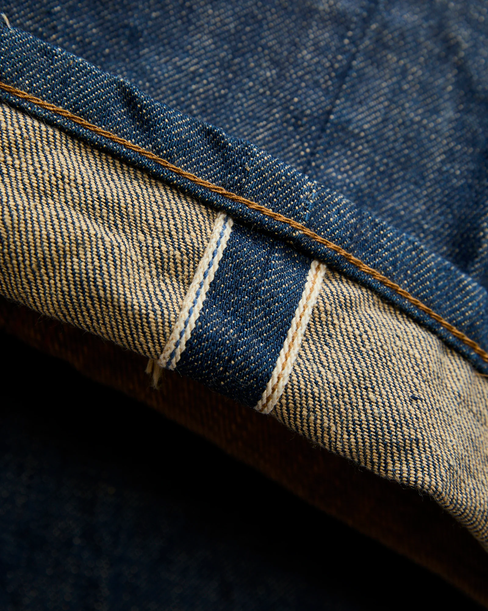 "Natural Rinsed Indigo Modesto" 13oz Selvedge Denim - Straight Fit - Image 8