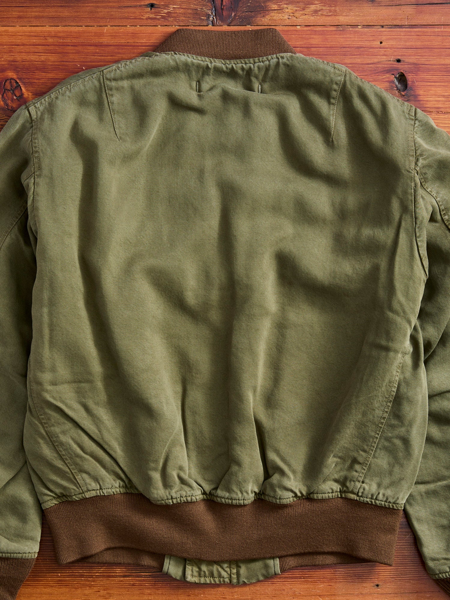 MSP-4025 Vintage Wash MA-1 Jacket in Army Green - Image 14