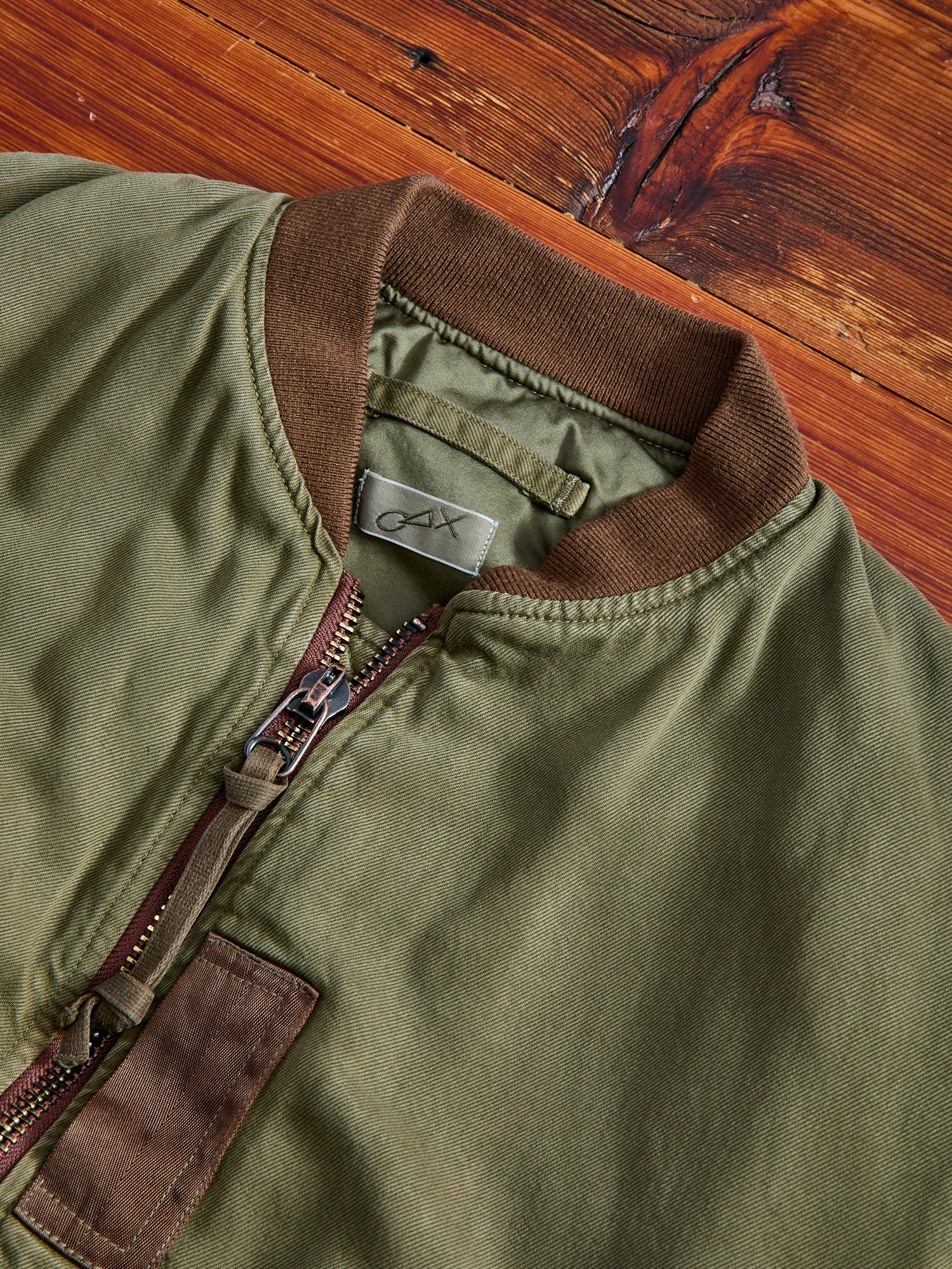 MSP-4025 Vintage Wash MA-1 Jacket in Army Green - Image 6