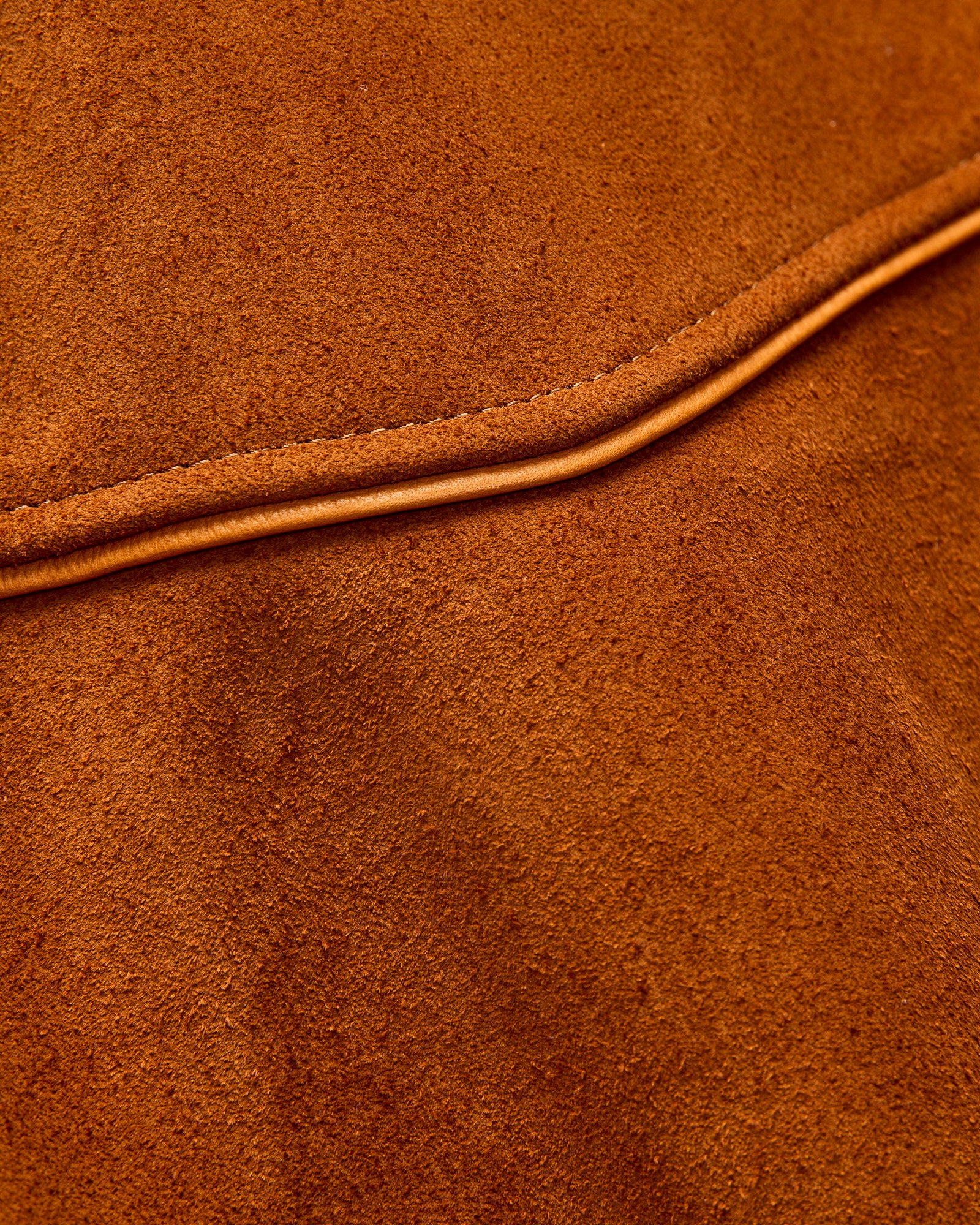 MSP-4043 Western Yoke Leather Jacket in Brown Suede - Image 9