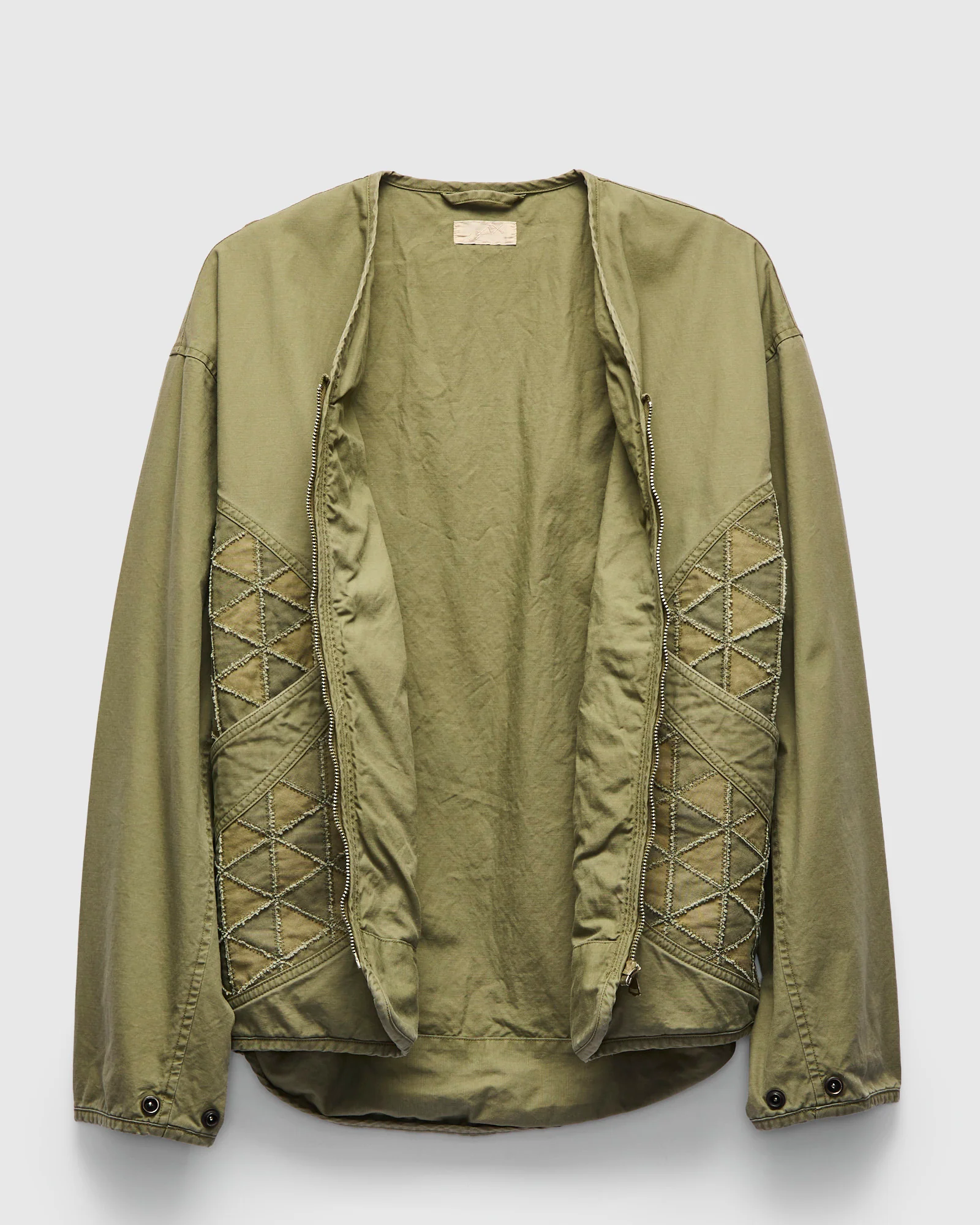 MSP-4050 Tsugihagi Haori Jacket in Olive - Image 2