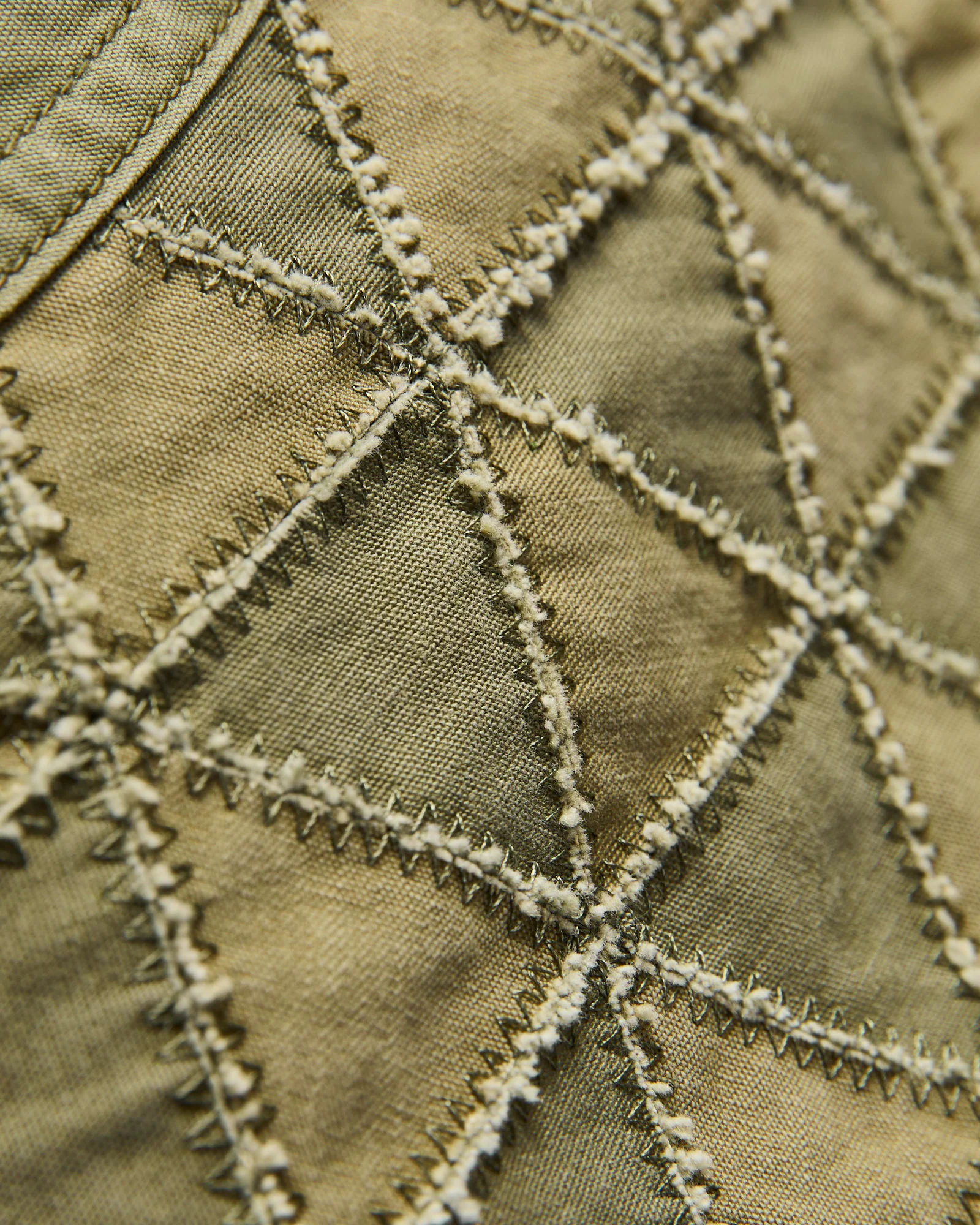 MSP-4050 Tsugihagi Haori Jacket in Olive - Image 7