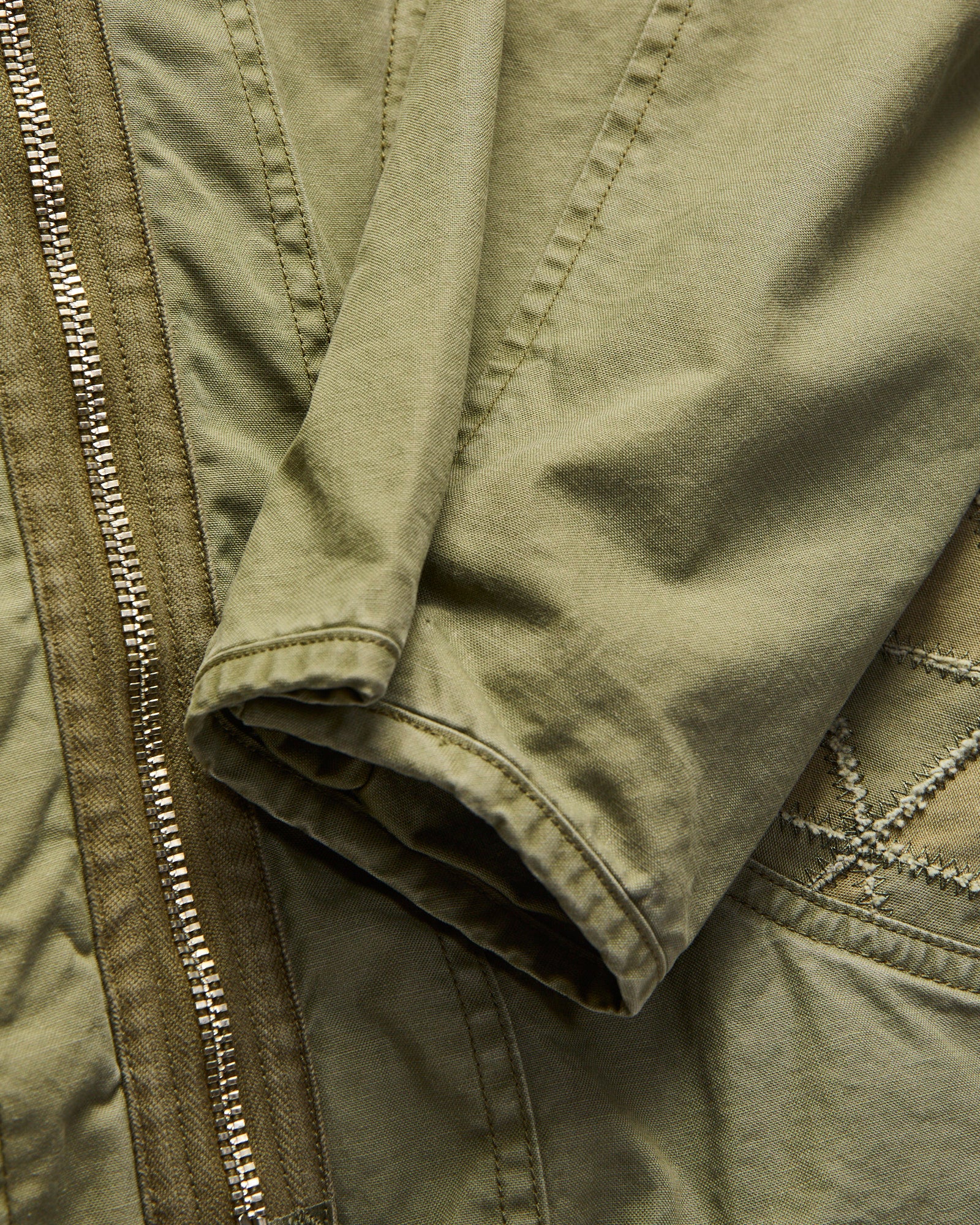 MSP-4050 Tsugihagi Haori Jacket in Olive - Image 8