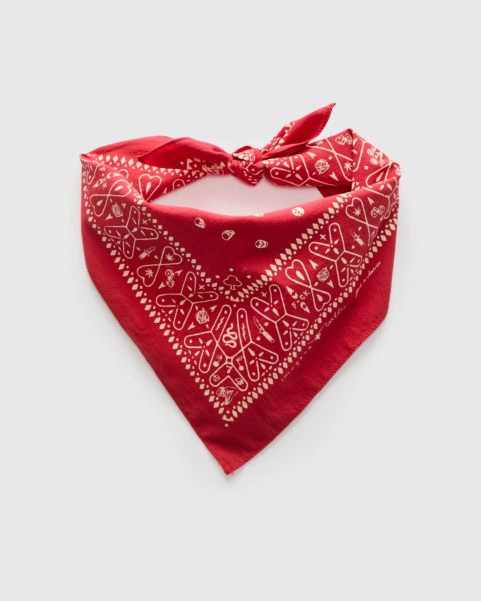 Muerte Bandana in Red - Image 2