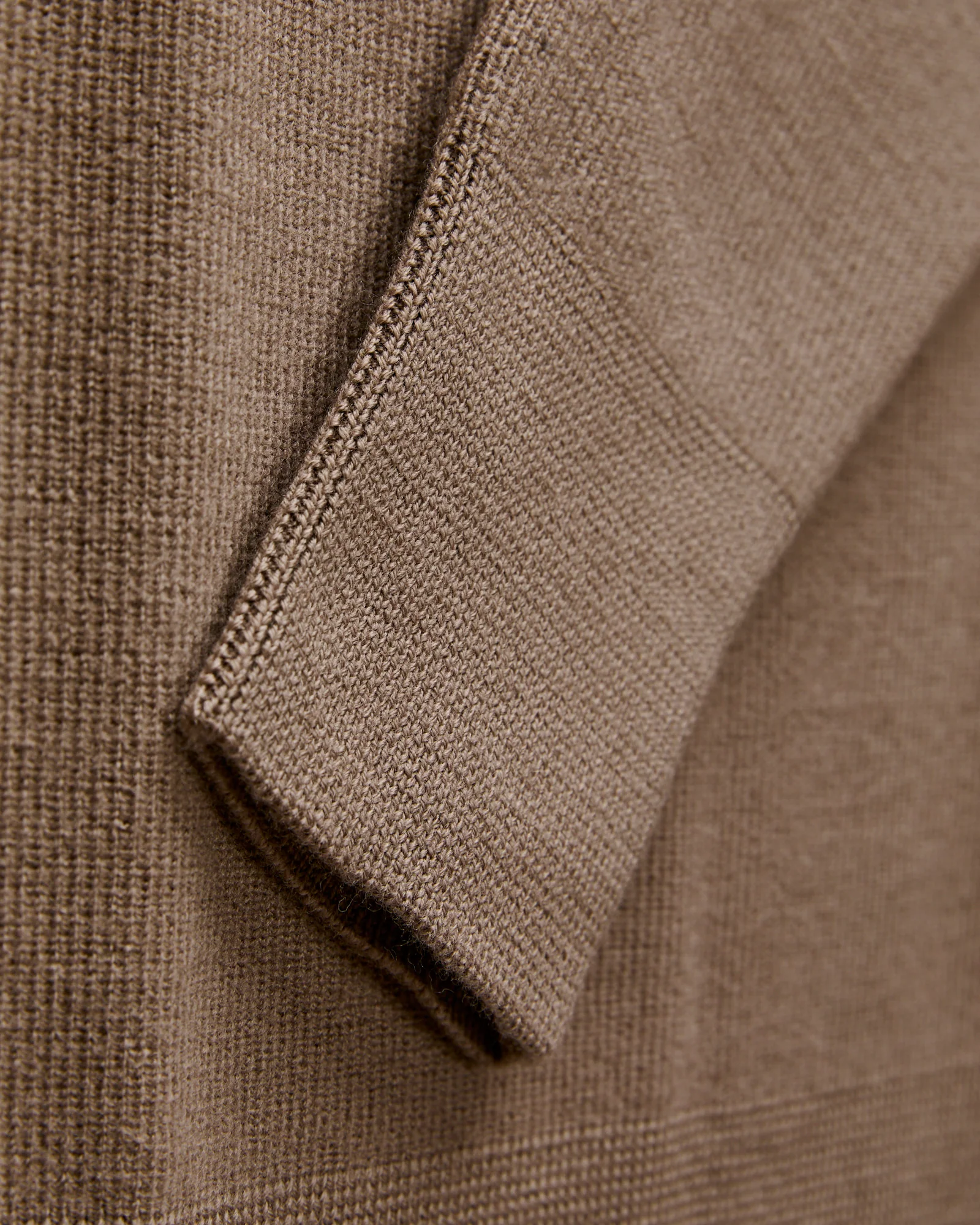 MWCC01 "Good Basics" Merino Wool Knit Sweater in Grain - Image 4